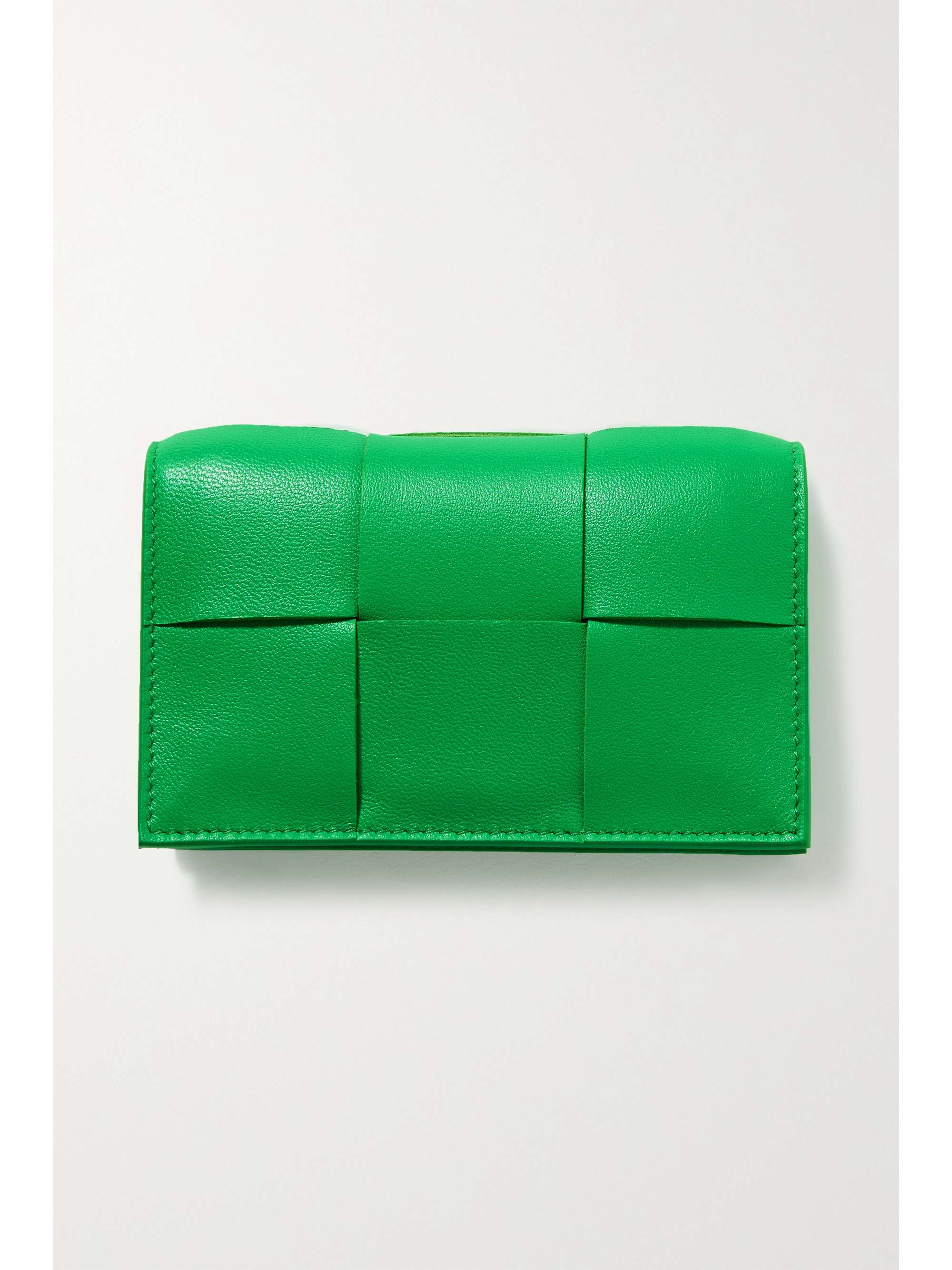 BOTTEGA VENETA Cassette intrecciato leather cardholder