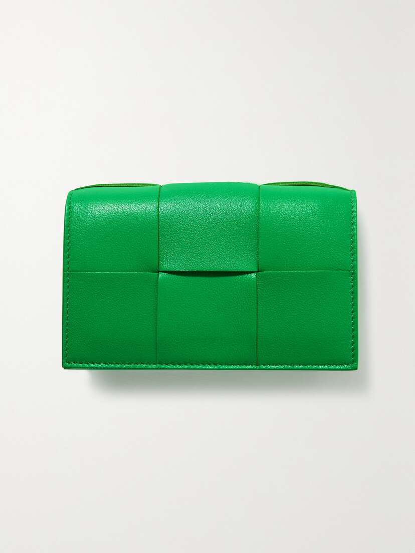 Bottega Veneta Cassette Intrecciato Leather Cardholder