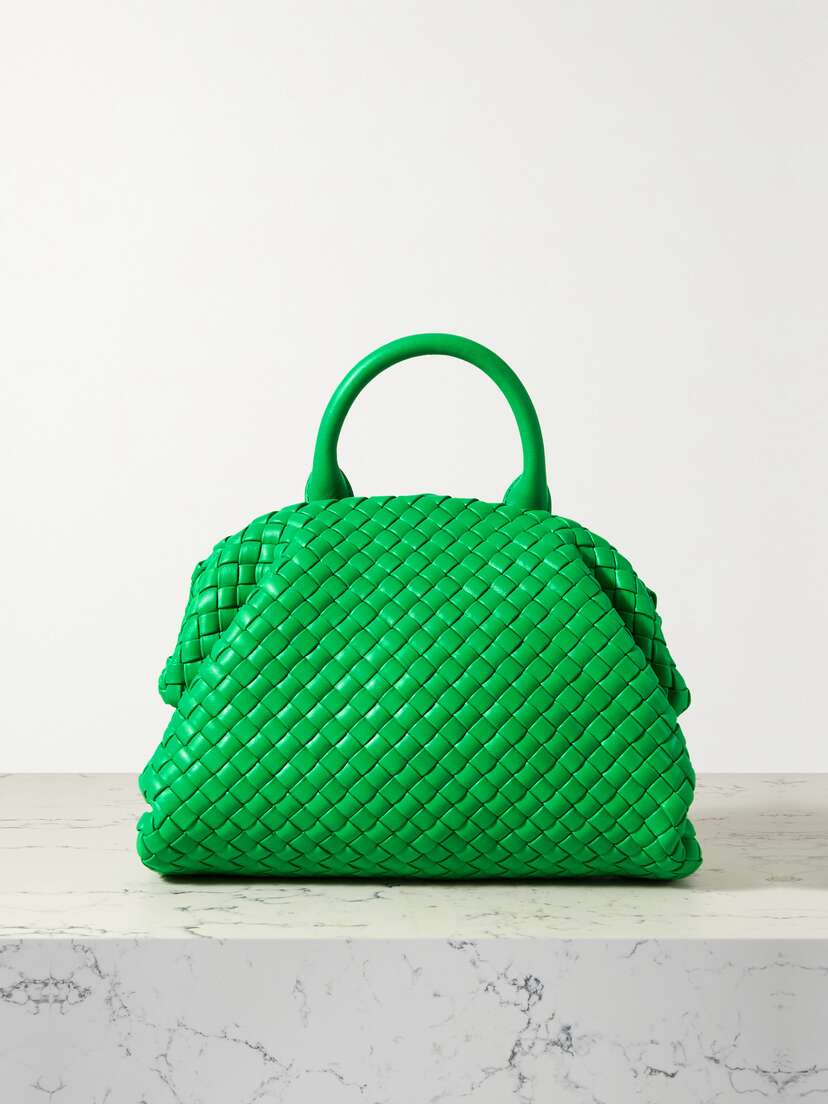 Bottega Veneta The Handle Small Intrecciato Leather Tote
