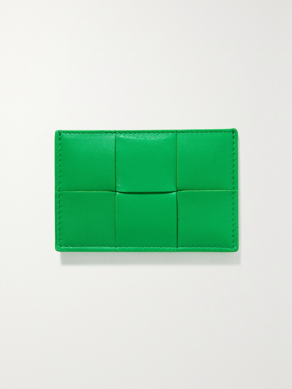 Bottega Veneta Cassette Intrecciato Leather Cardholder