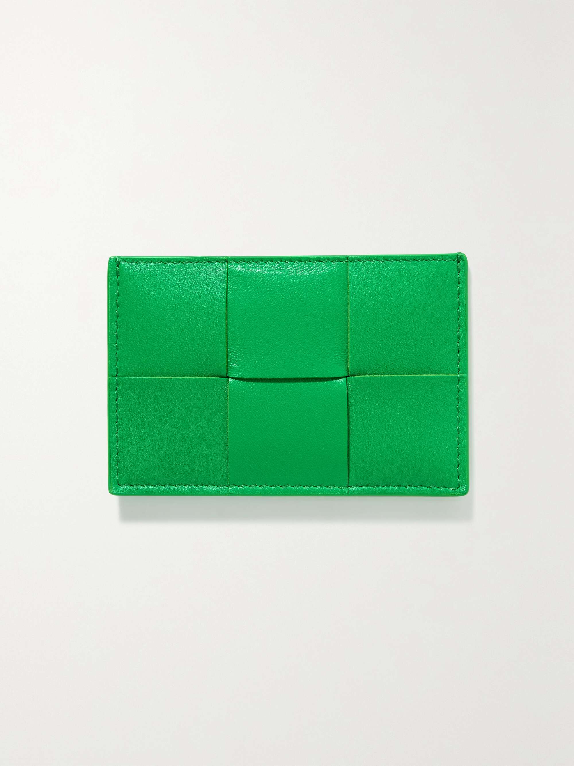 Intrecciato Leather Cardholder