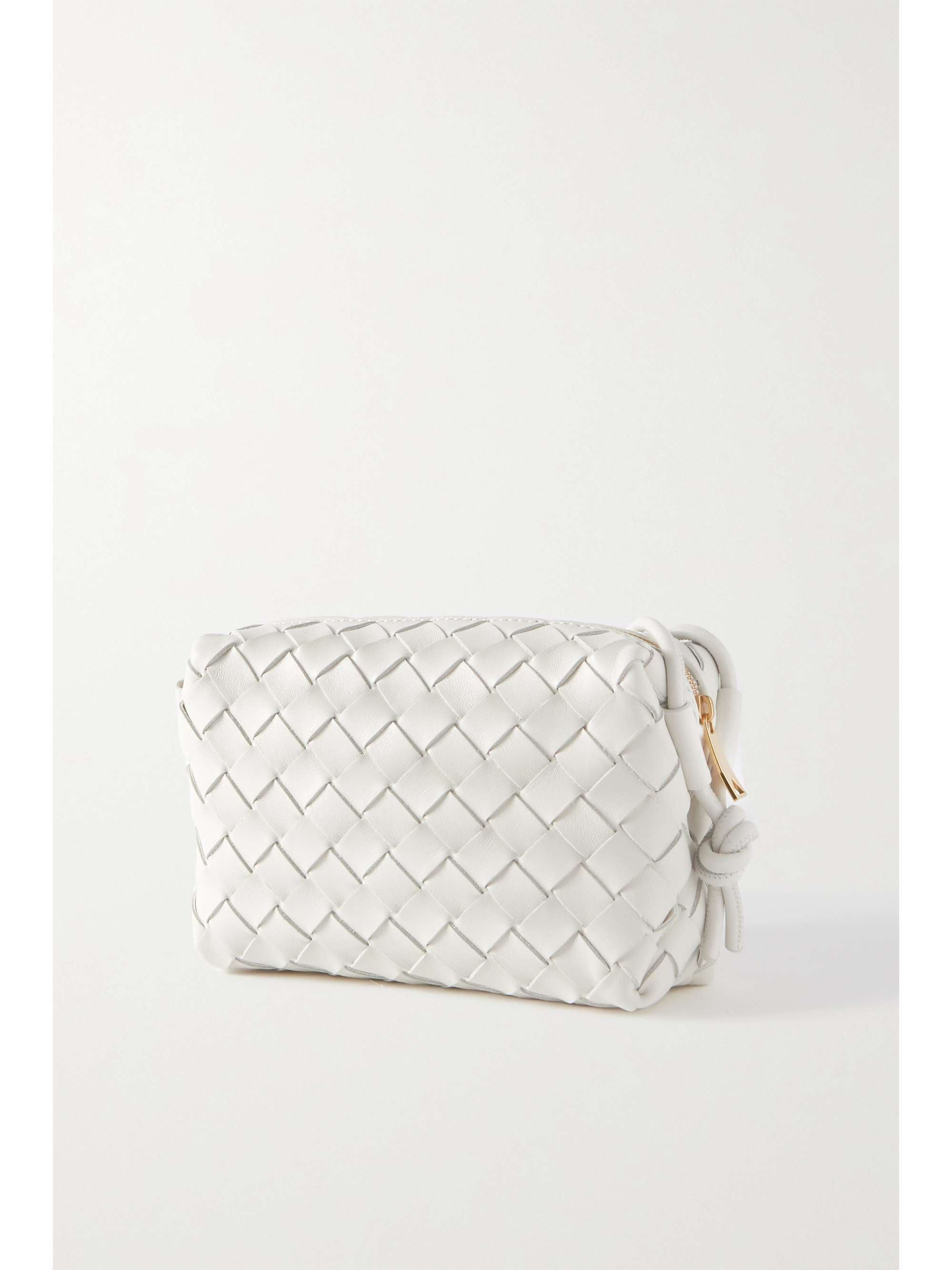 bottega mini loop bag white