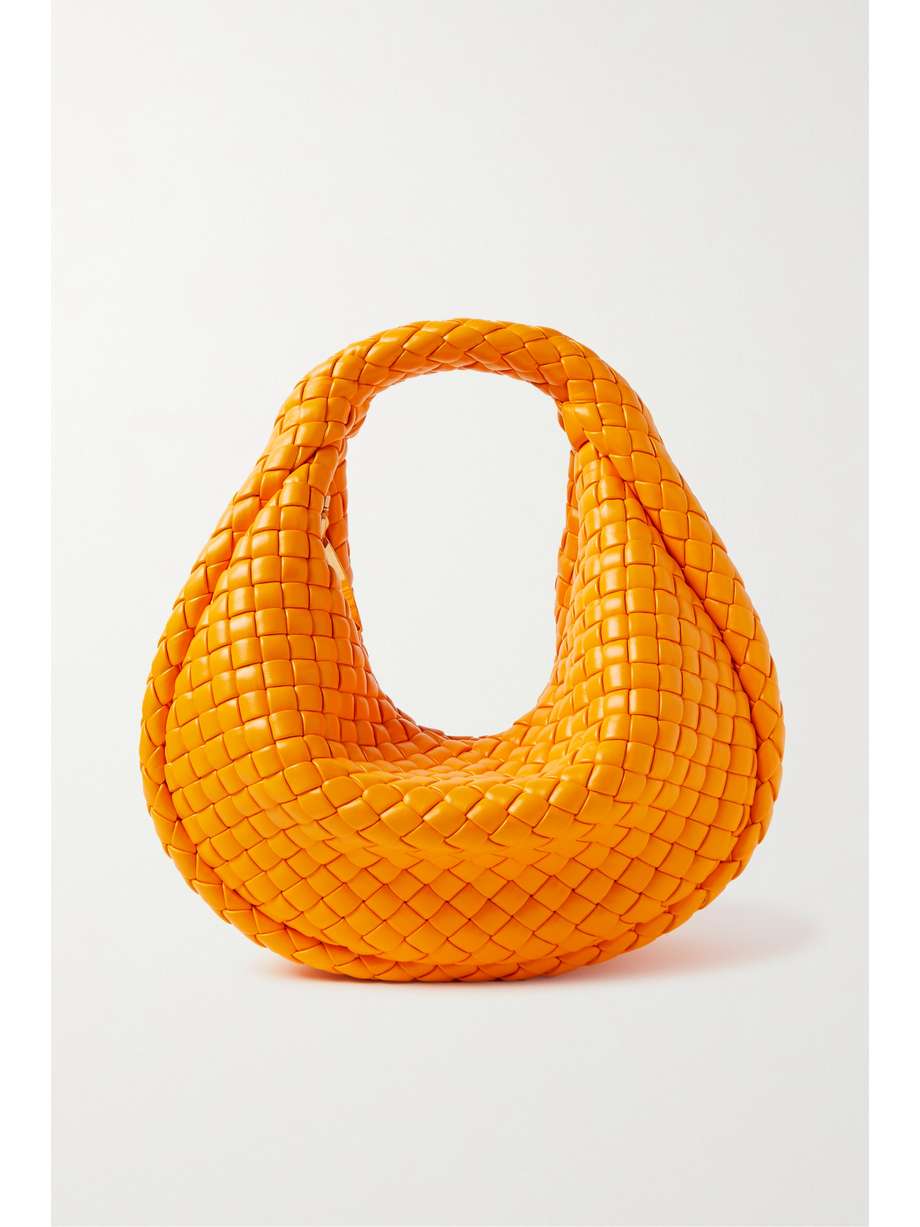 Mini Woven Tote Orange