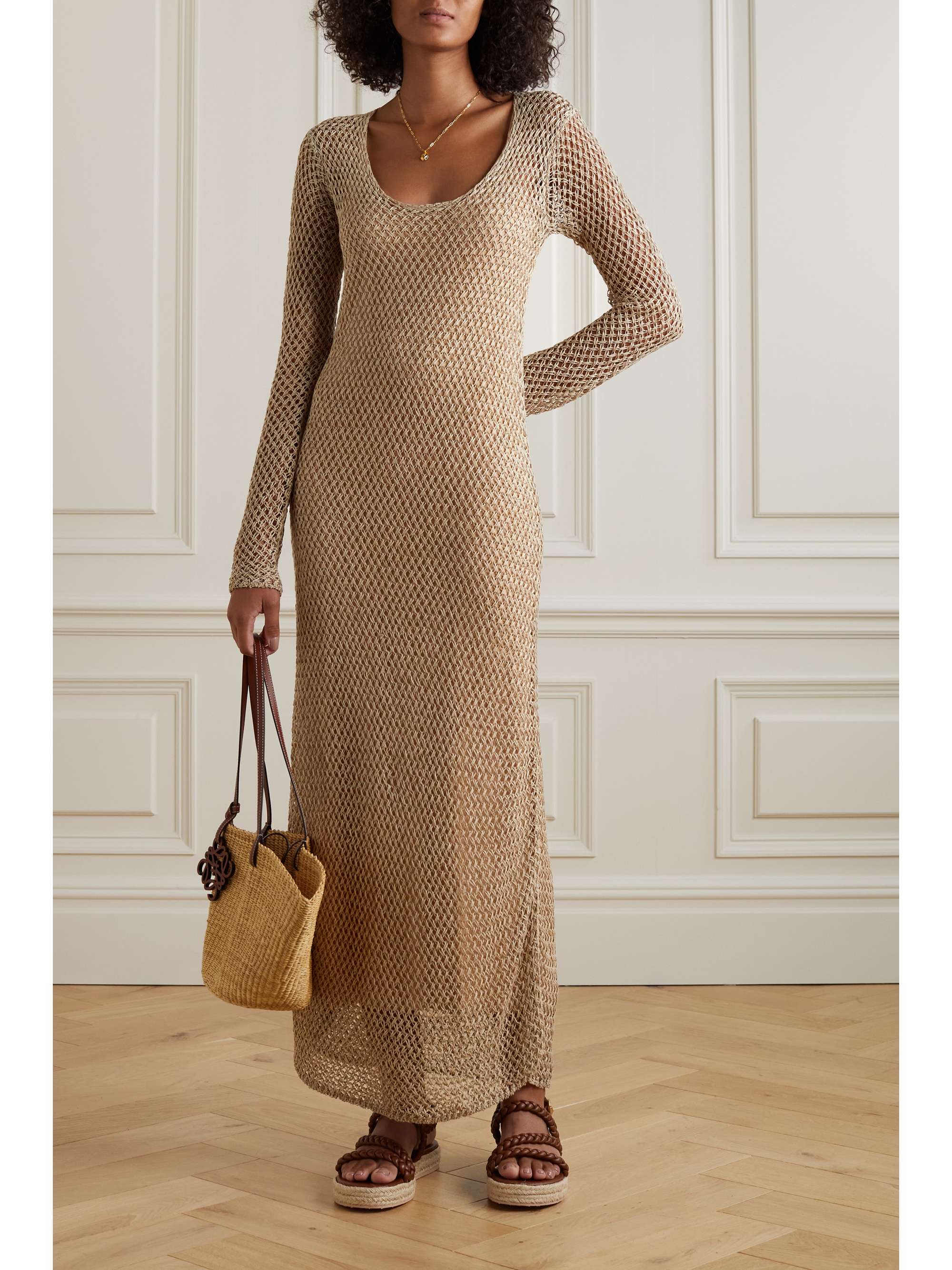 BY MALENE BIRGER Evine open-knit maxi dress