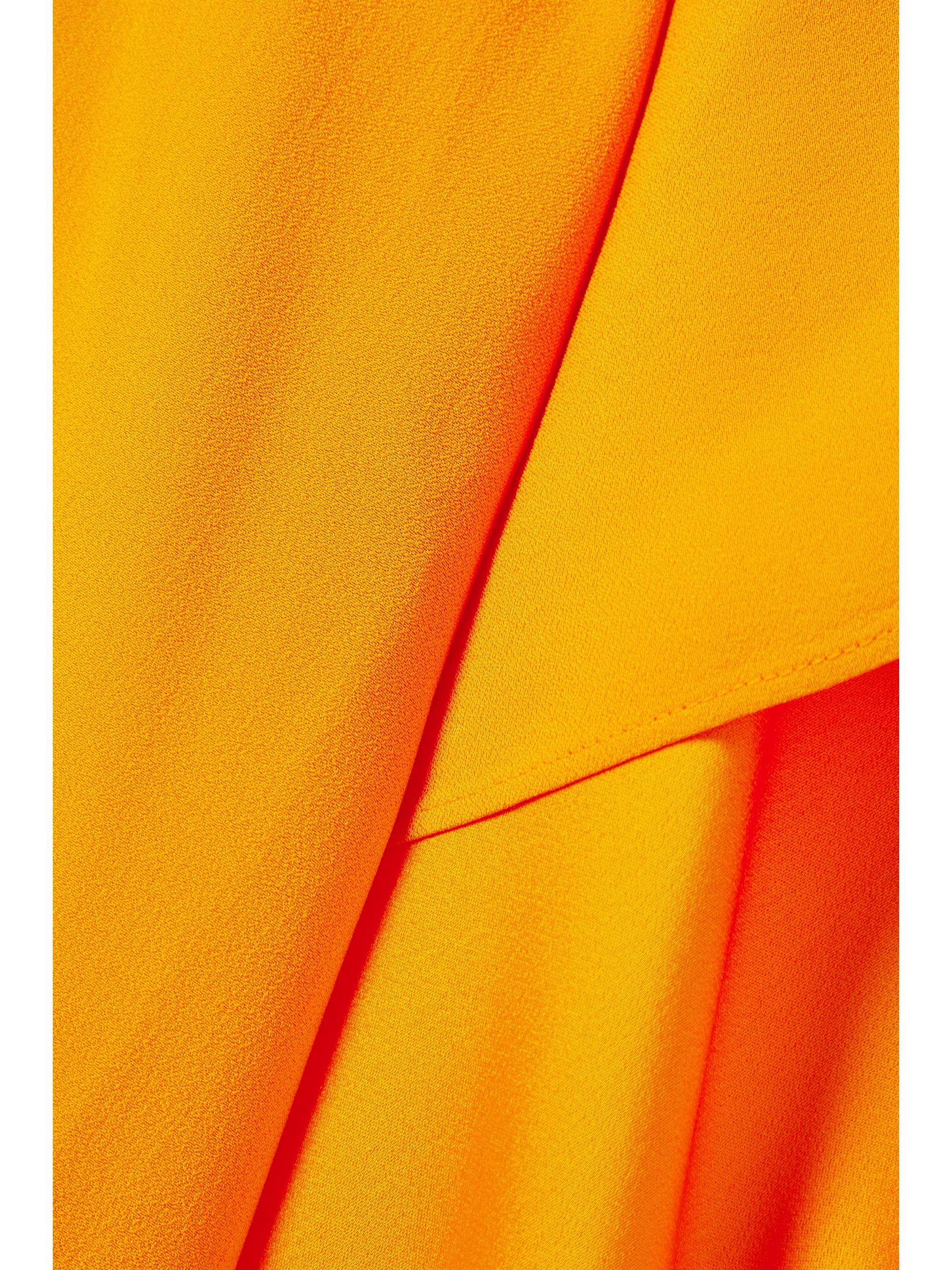 TALLER MARMO + NET SUSTAIN Eccomi cape-effect crepe gown