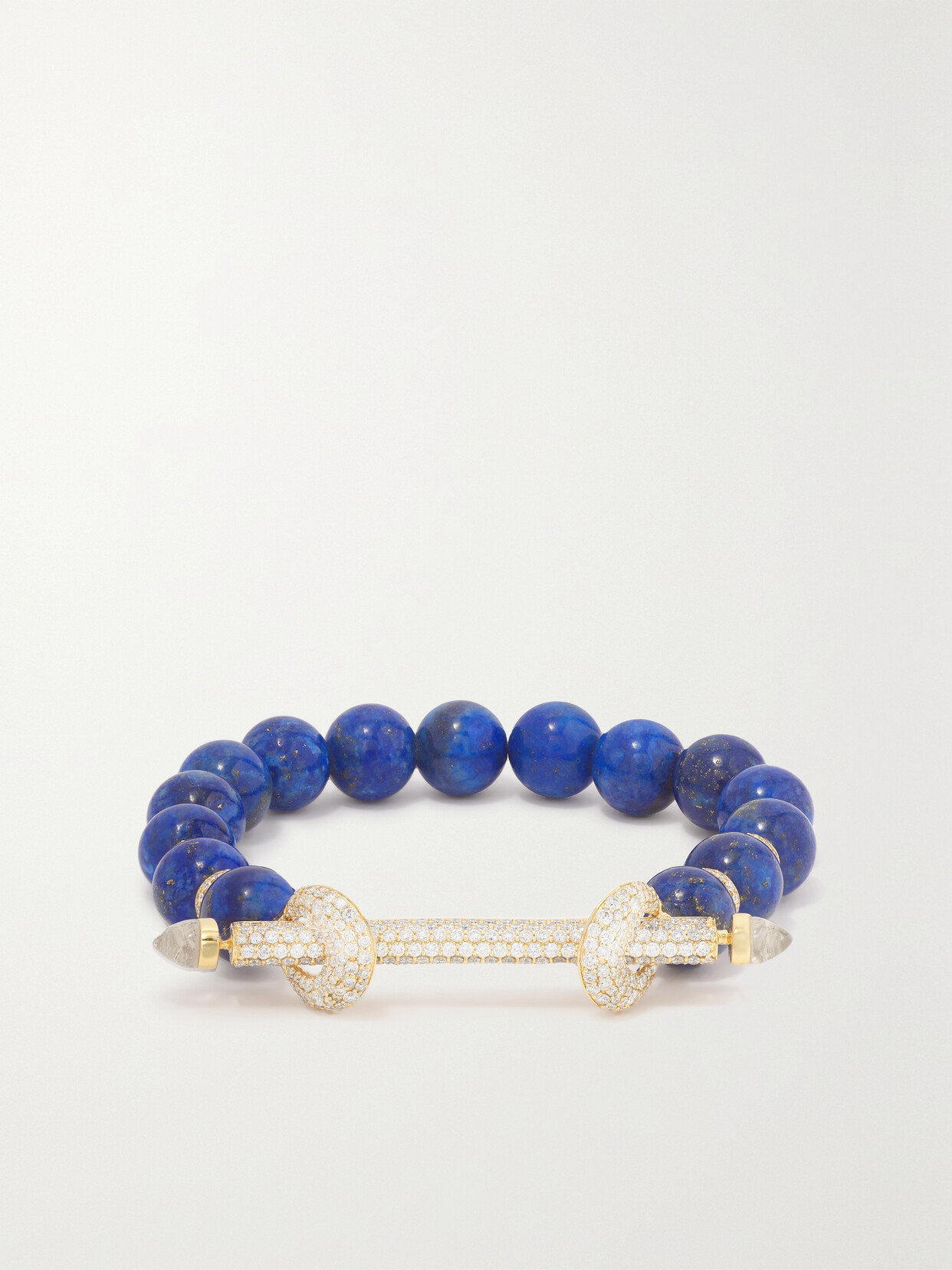 Ananya - 18-karat Gold Multi-stone Bracelet - Blue