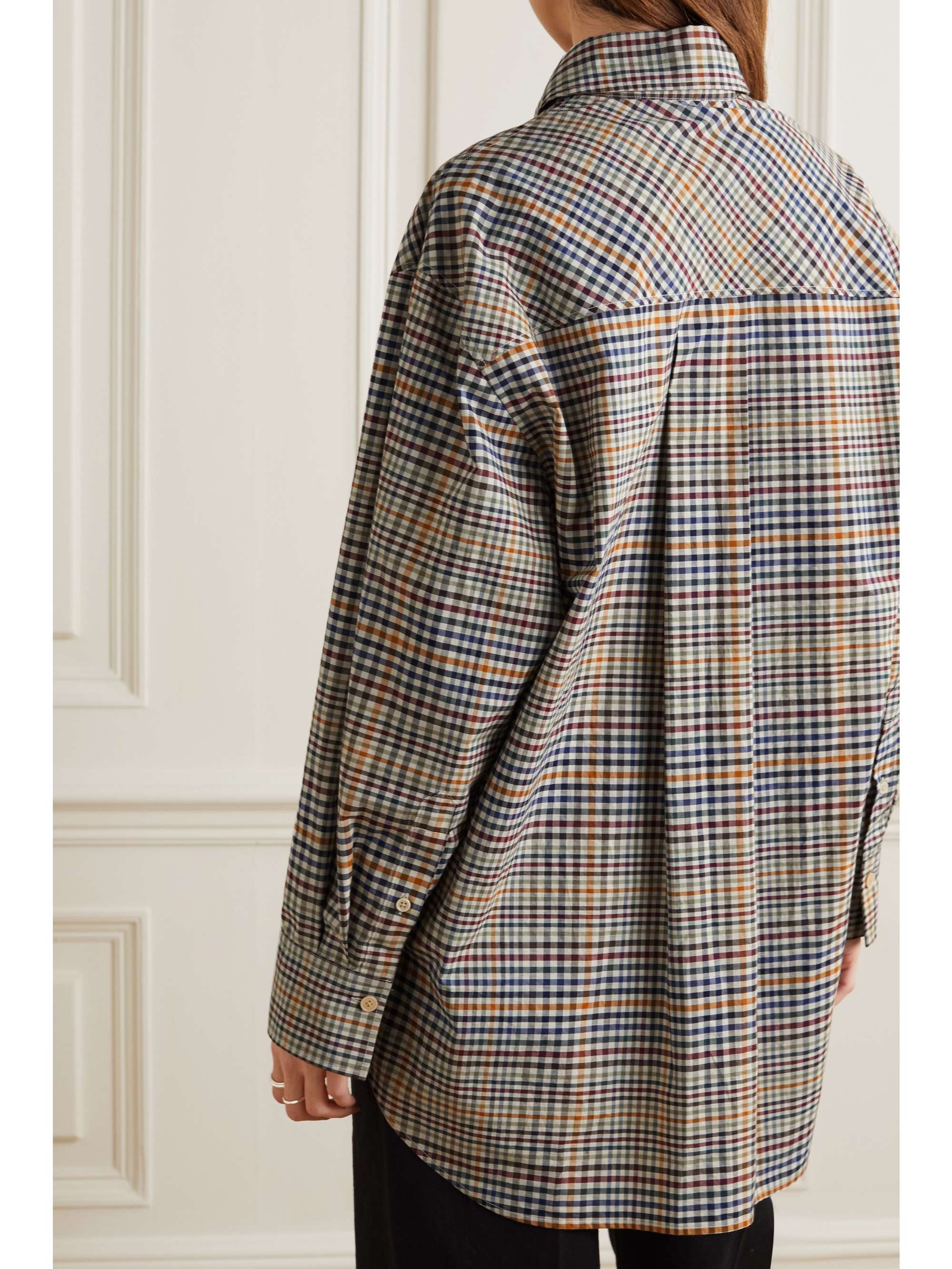 ISABEL MARANT Rinela checked cotton-poplin shirt