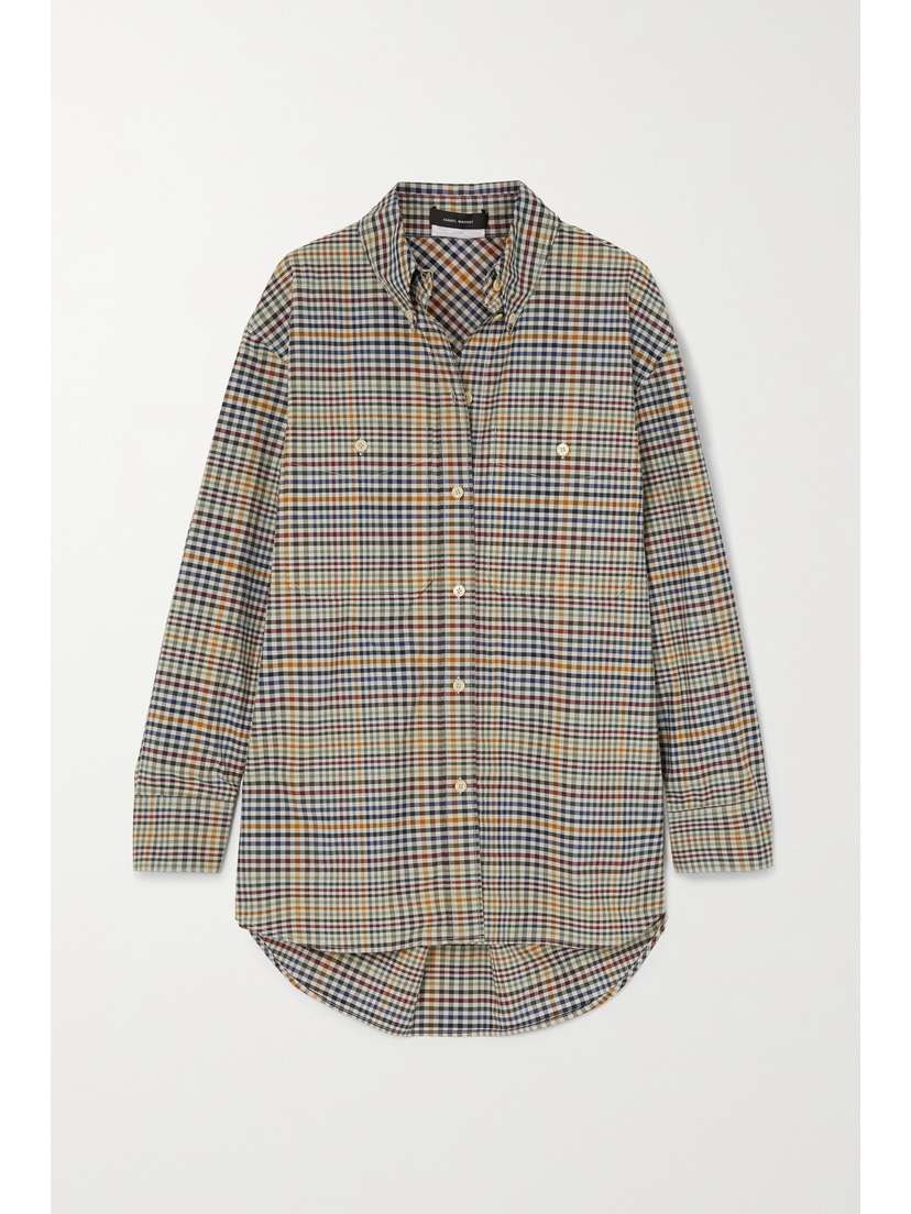 Isabel Marant Rinela Checked Cotton-poplin Shirt