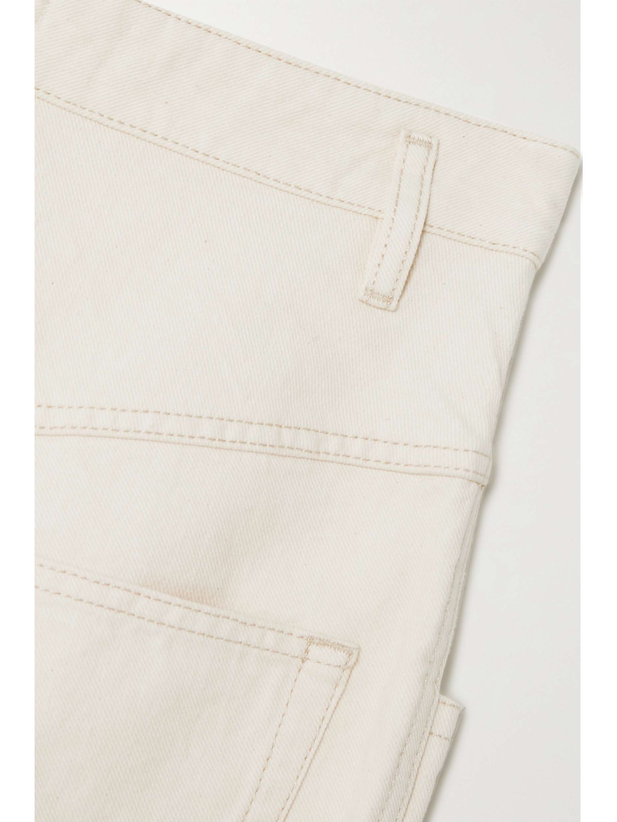 ISABEL MARANT Nadeloisa paneled high-rise straight-leg jeans