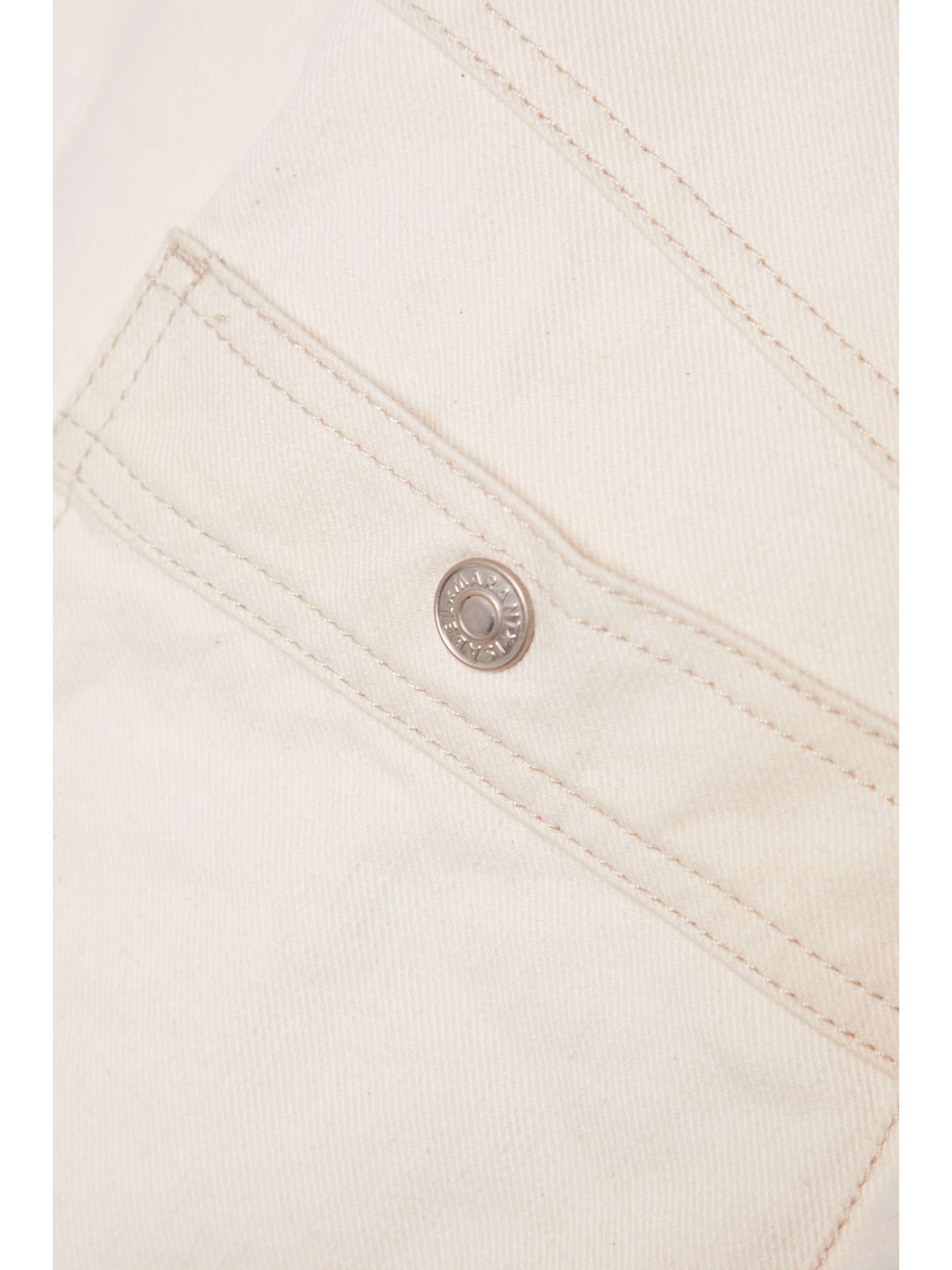 ISABEL MARANT Paoleta cropped frayed denim jacket