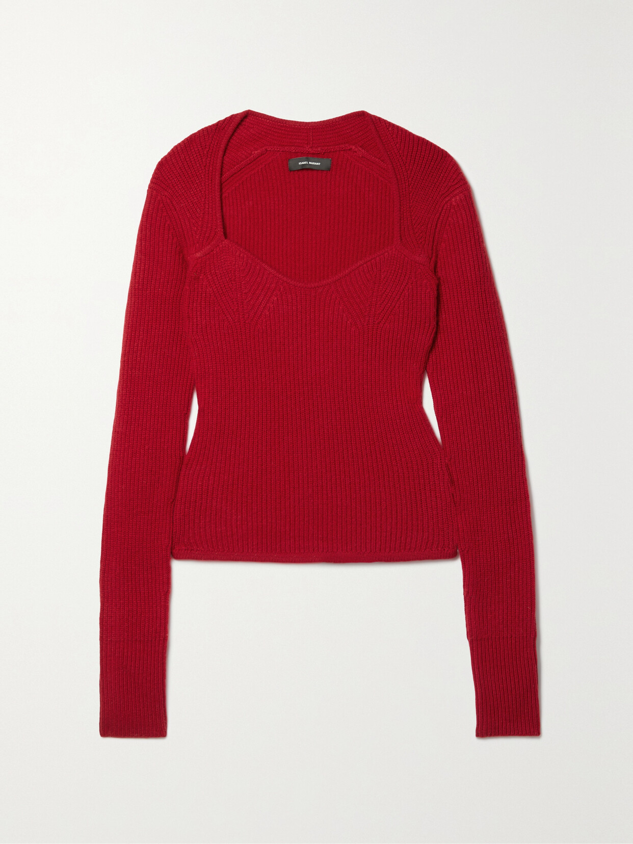 Isabel Marant - Bailey Ribbed Wool And Cashmere-blend Sweater - Red