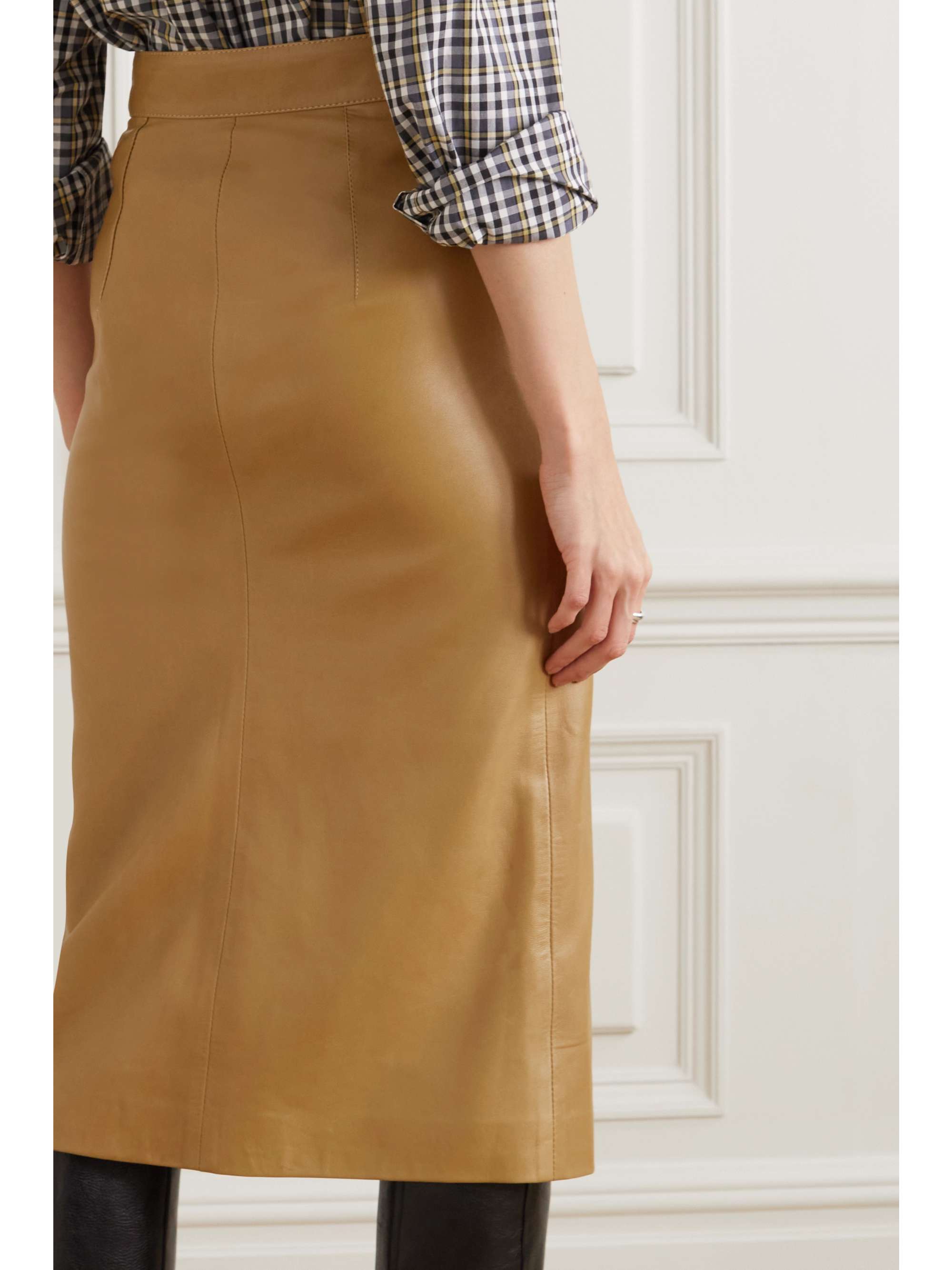 ISABEL MARANT Blehor 皮革铅笔半身裙