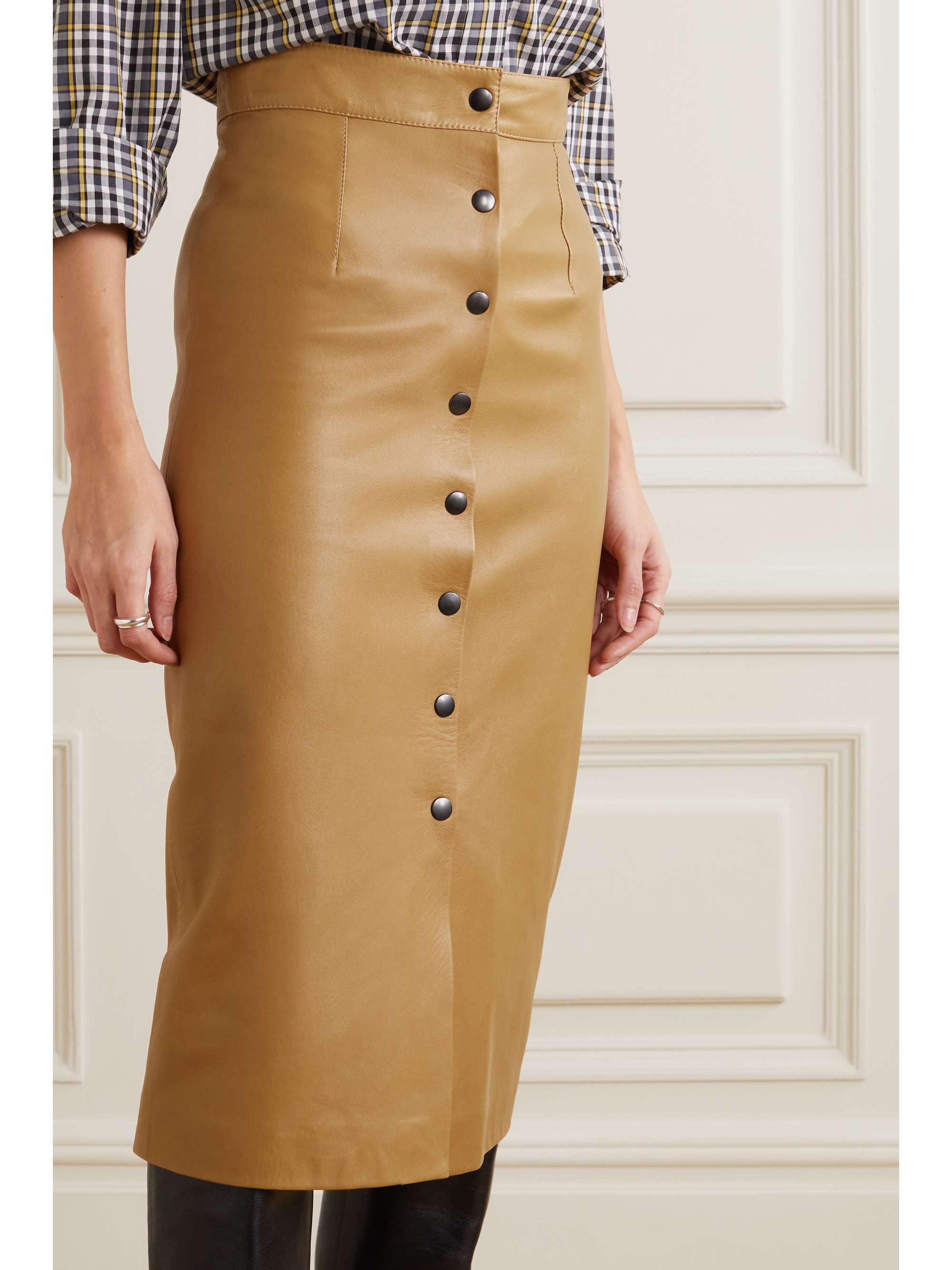 ISABEL MARANT Blehor 皮革铅笔半身裙