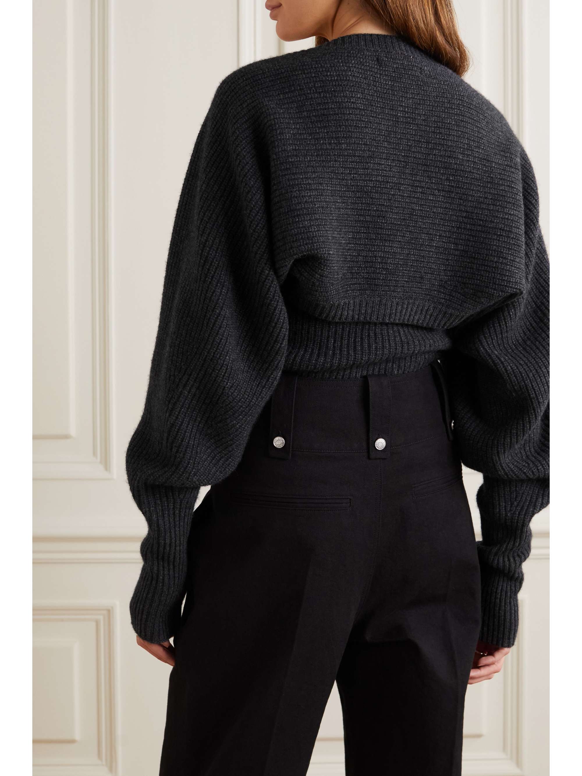 ISABEL MARANT Bess ribbed wool and cashmere-blend cardigan