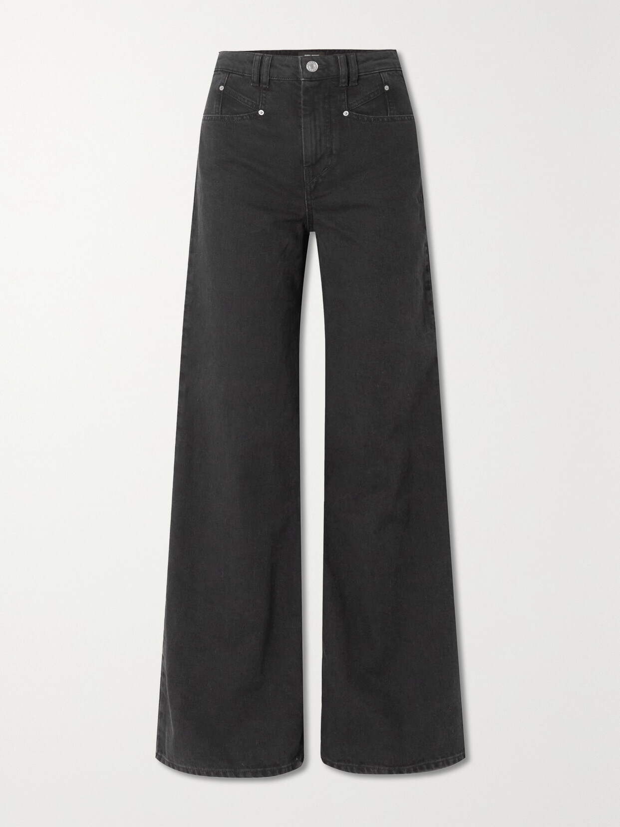 Isabel Marant Lemony High-rise Flared Jeans In Black