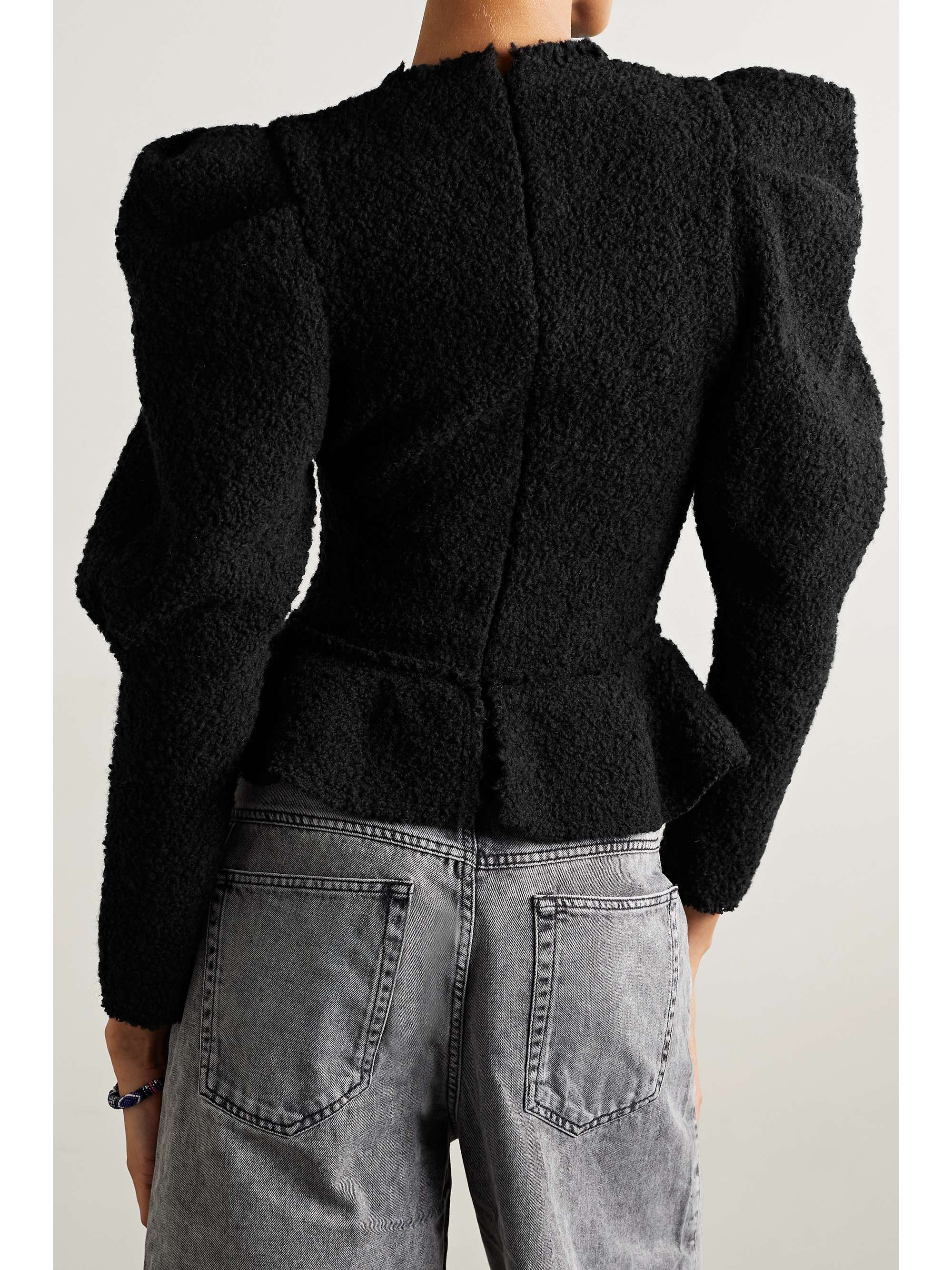 ISABEL MARANT Giamili bouclé peplum sweater