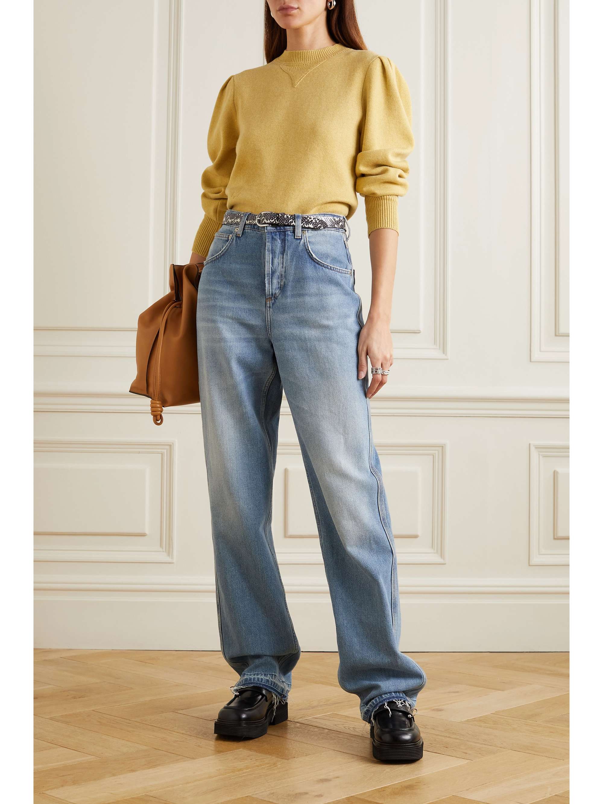 Yellow Kelaya knitted sweater | ISABEL 