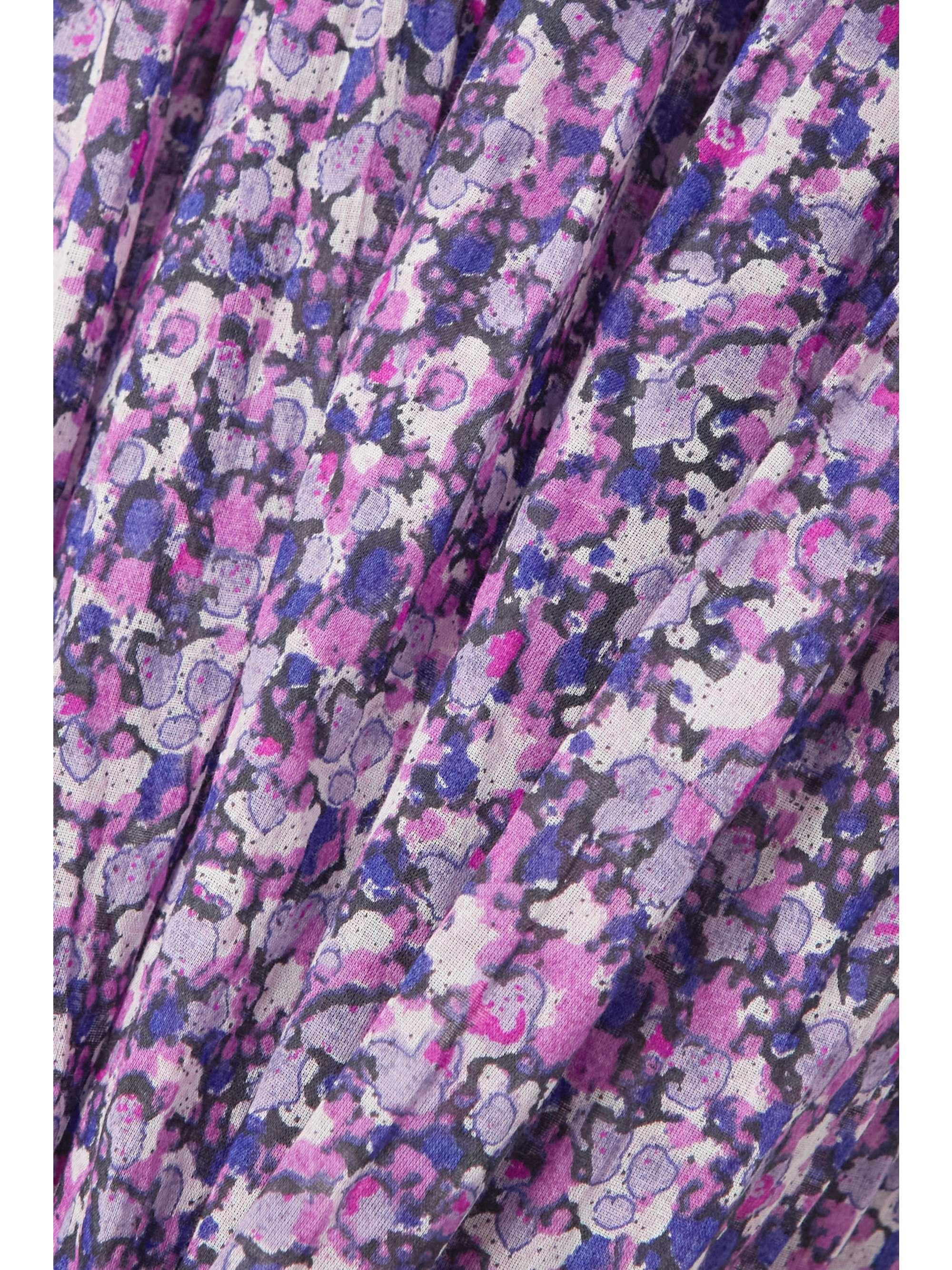 ISABEL MARANT ÉTOILE Sichelle ruffled cutout floral-print cotton-voile maxi dress