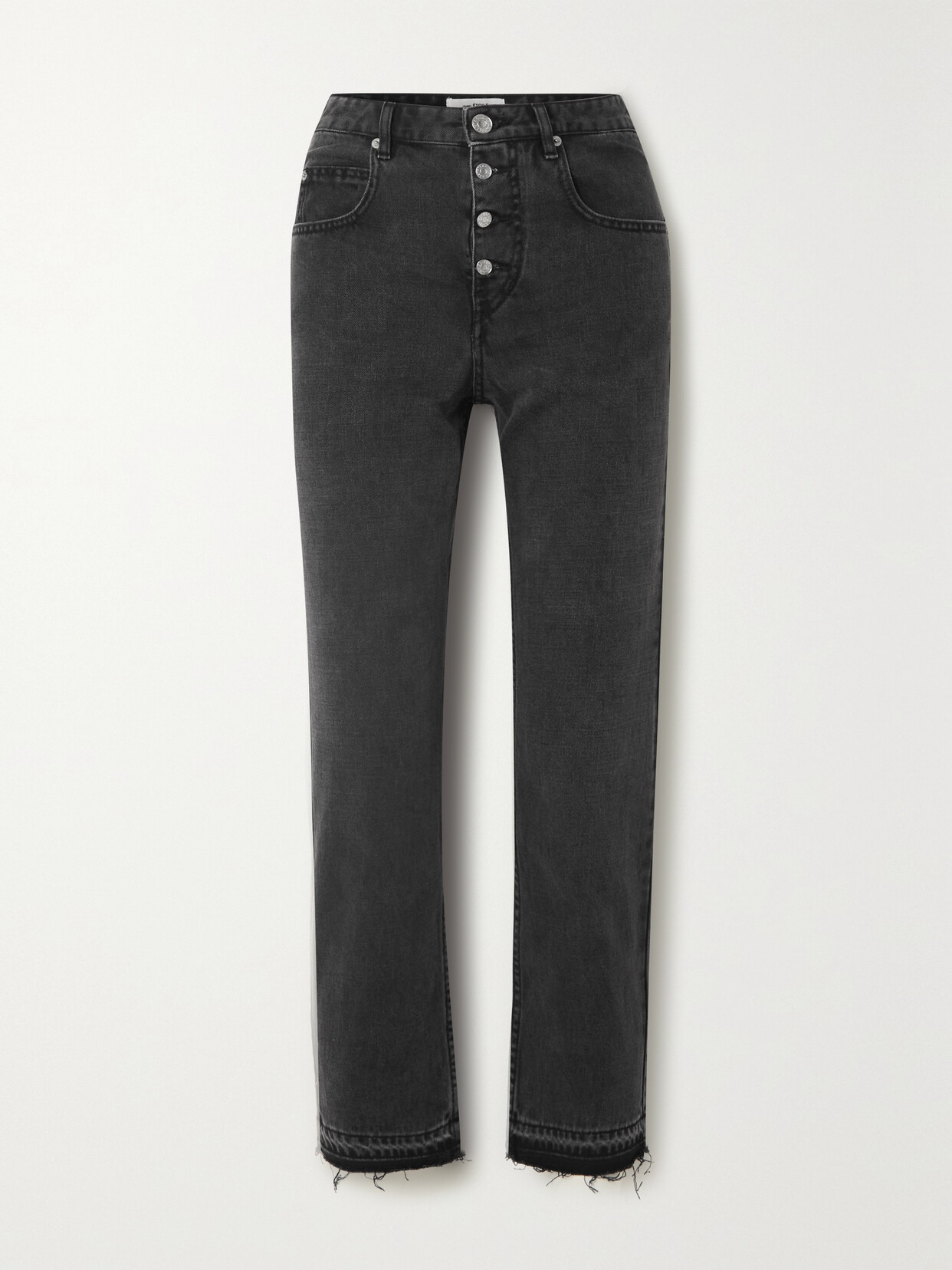 Isabel Marant Étoile Belden Jeans In Black Denim In Black