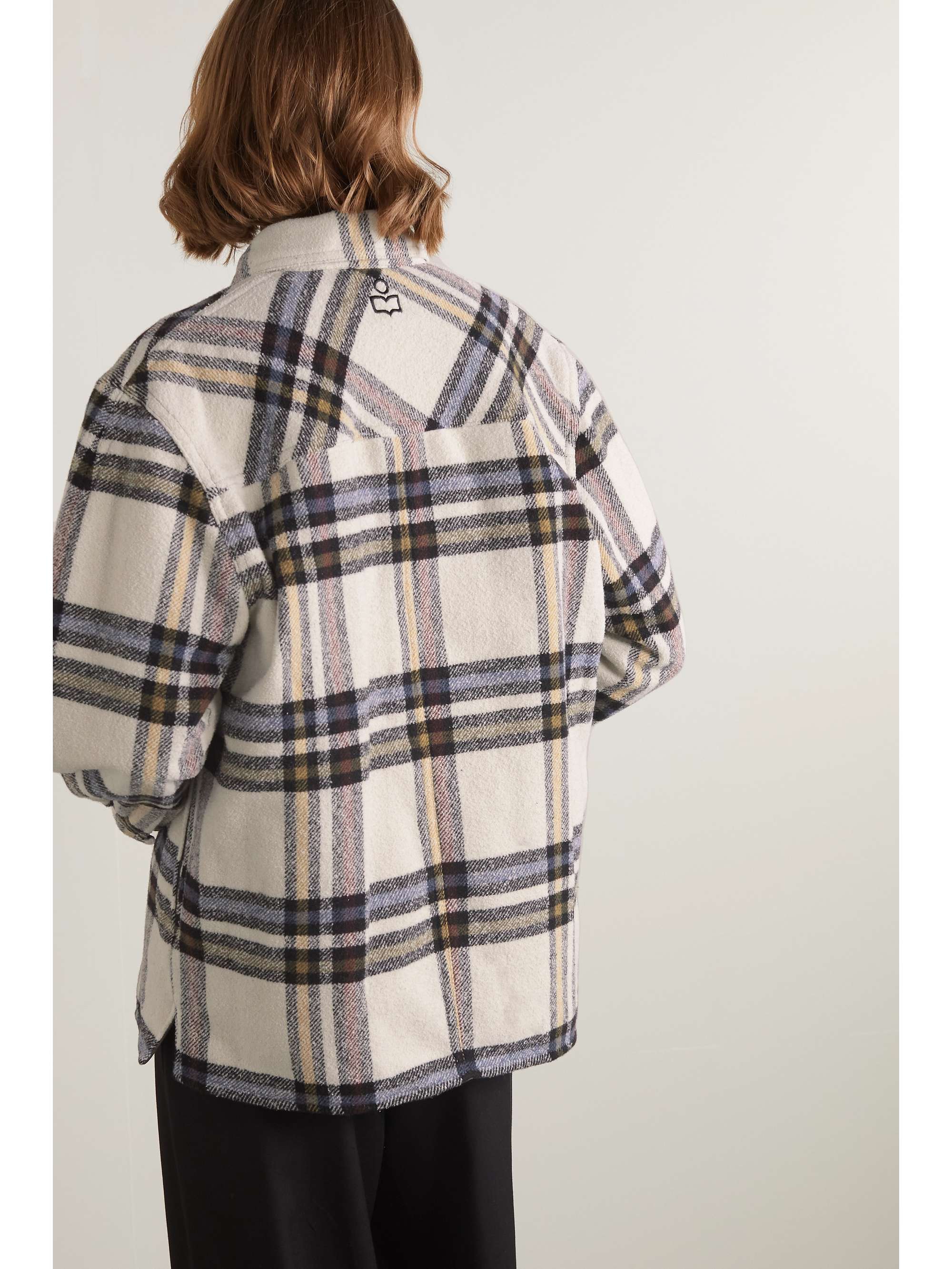 MARANT ÉTOILE Ervey checked flannel jacket