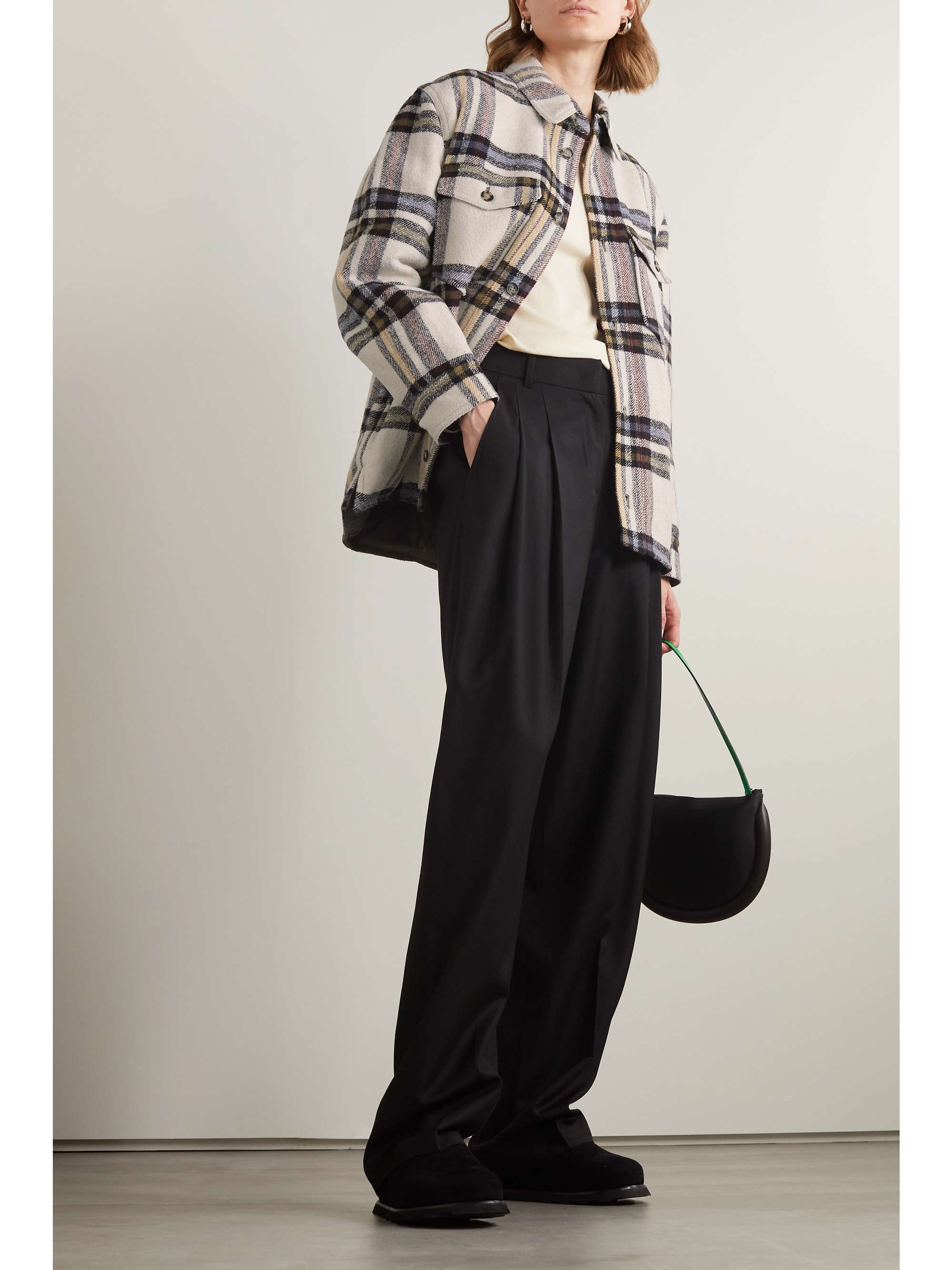 MARANT ÉTOILE Ervey checked flannel jacket