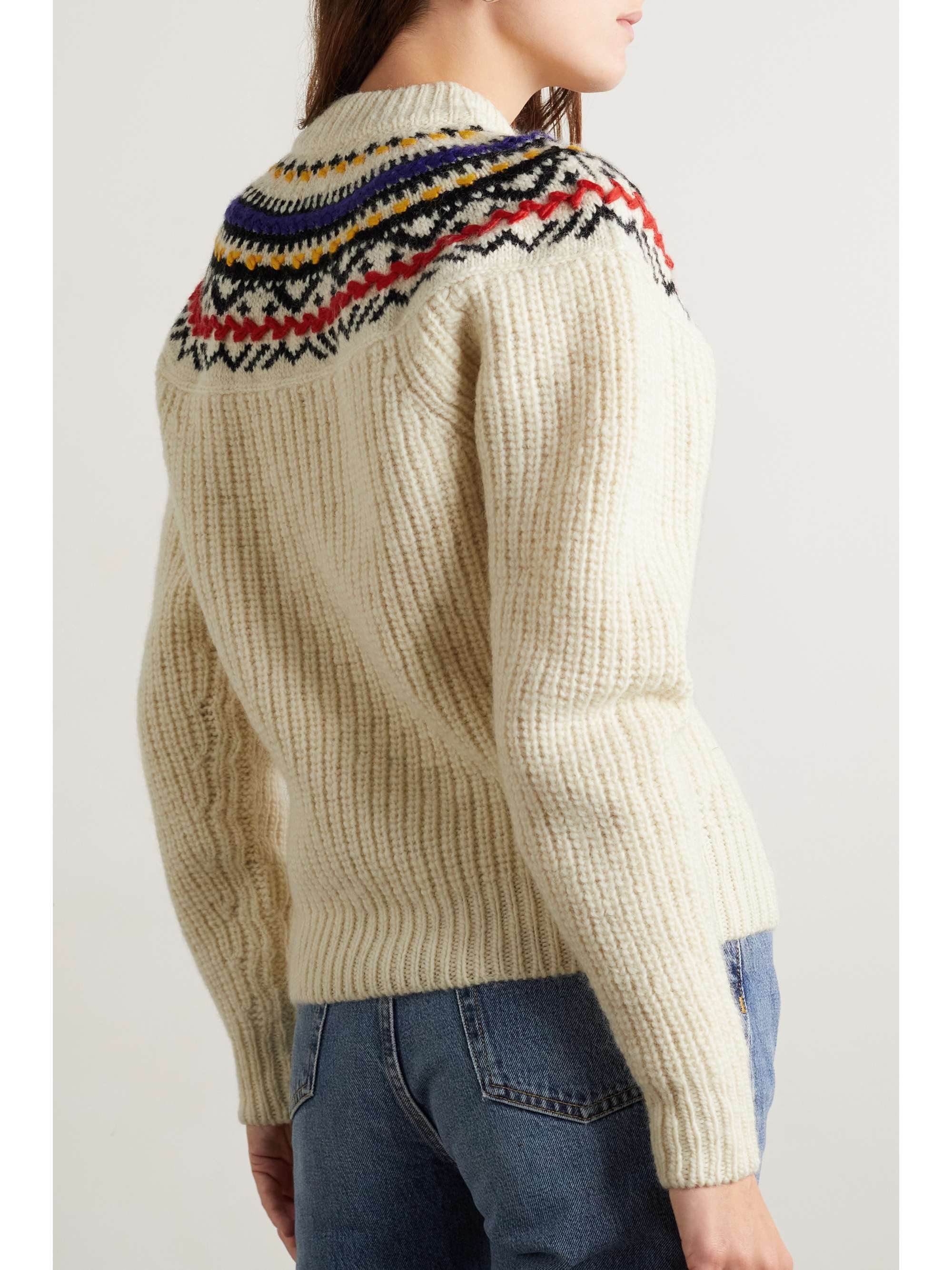 ISABEL MARANT ÉTOILE Gil Fair Isle wool-blend sweater