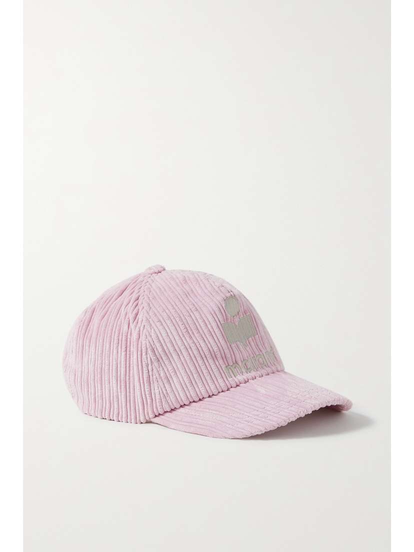 Isabel Marant Tyron Embroidered Corduroy Baseball Cap