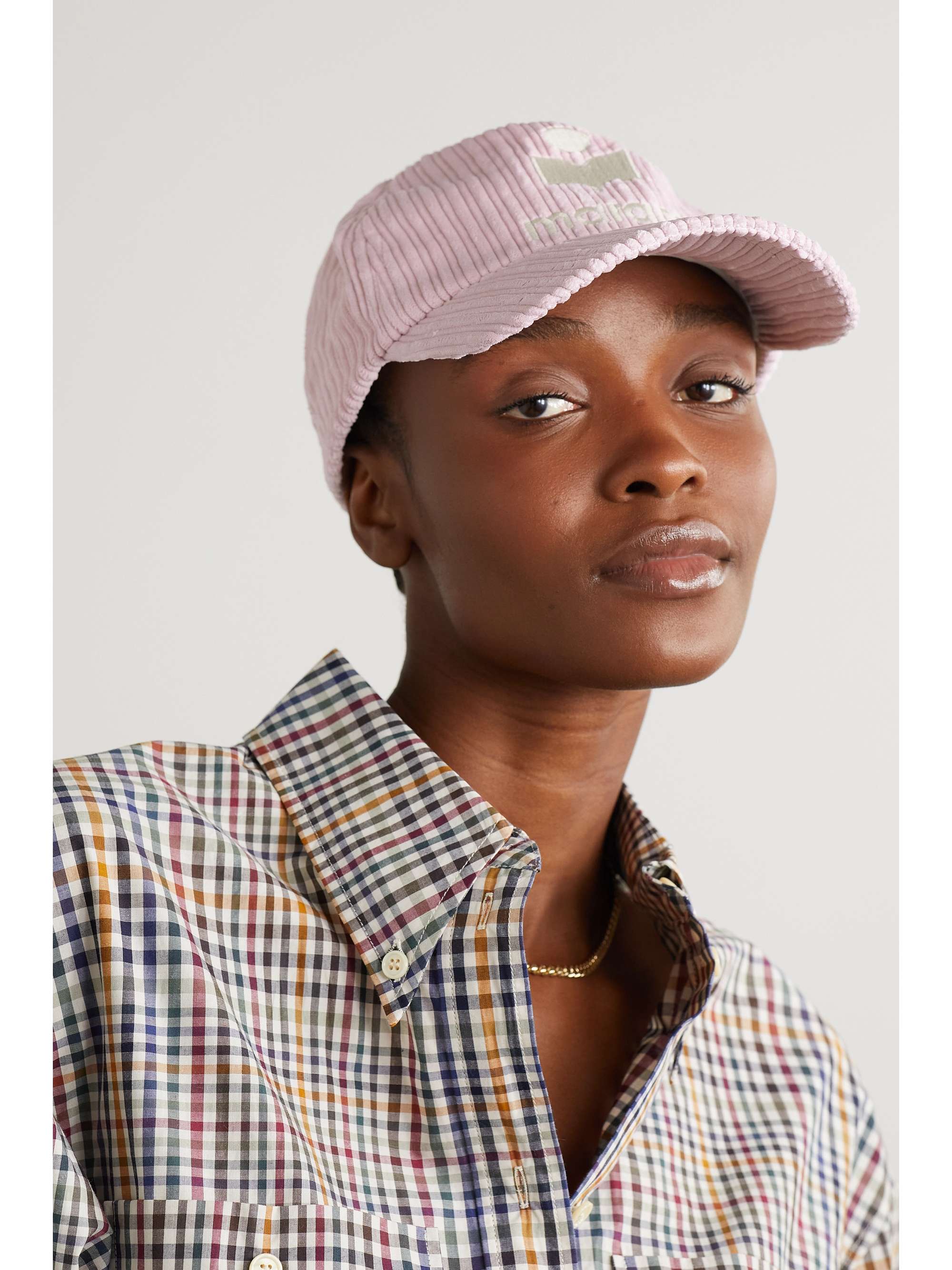 ISABEL MARANT Tyron embroidered corduroy baseball cap