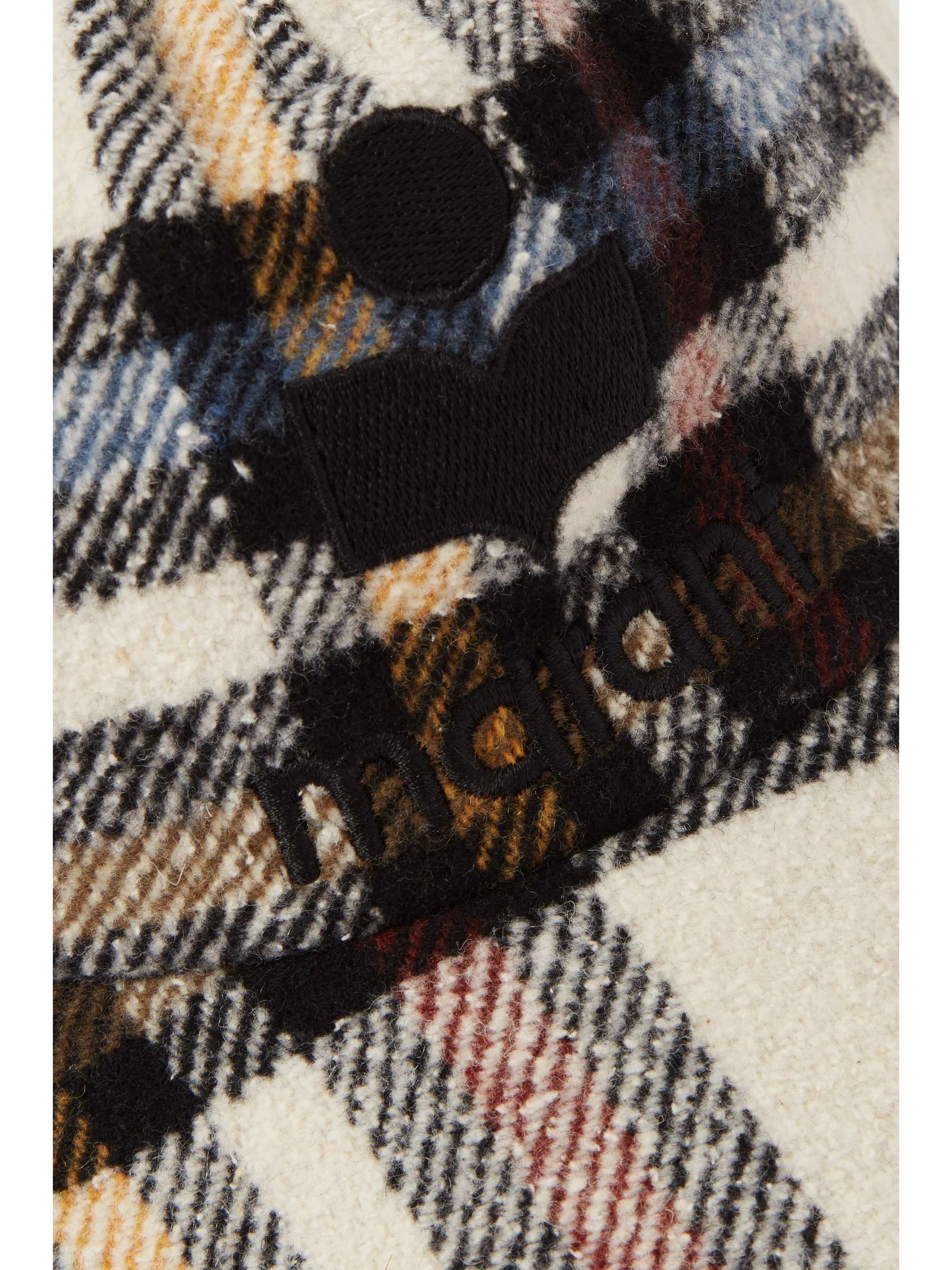 ISABEL MARANT Tyron checked felt cap