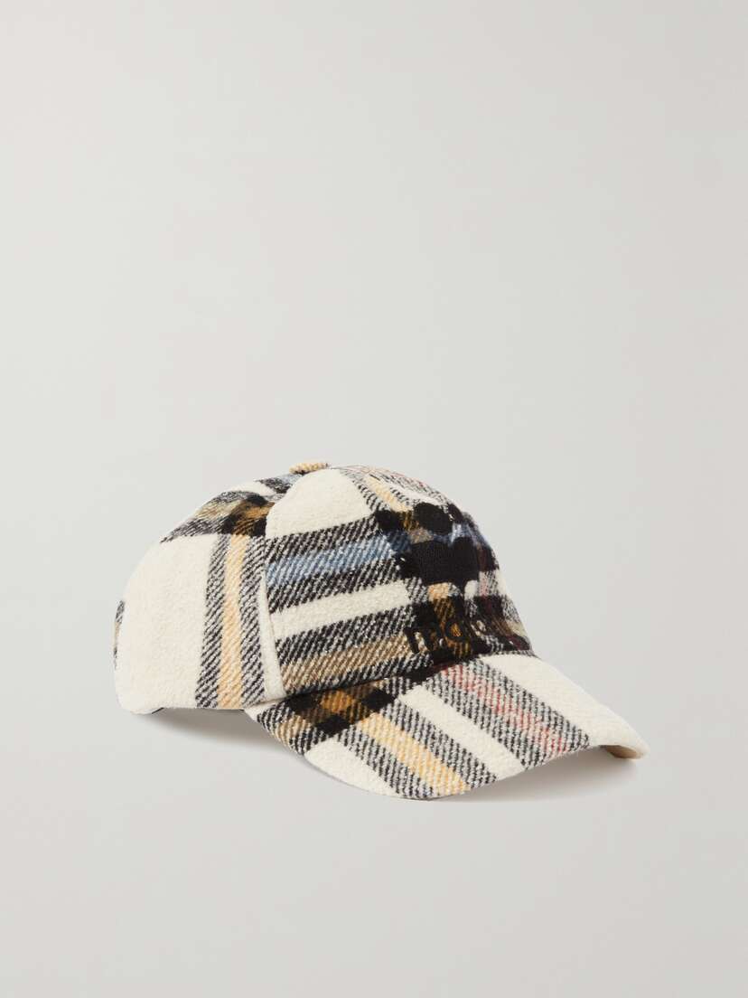Isabel Marant Tyron Checked Felt Cap -  - One size