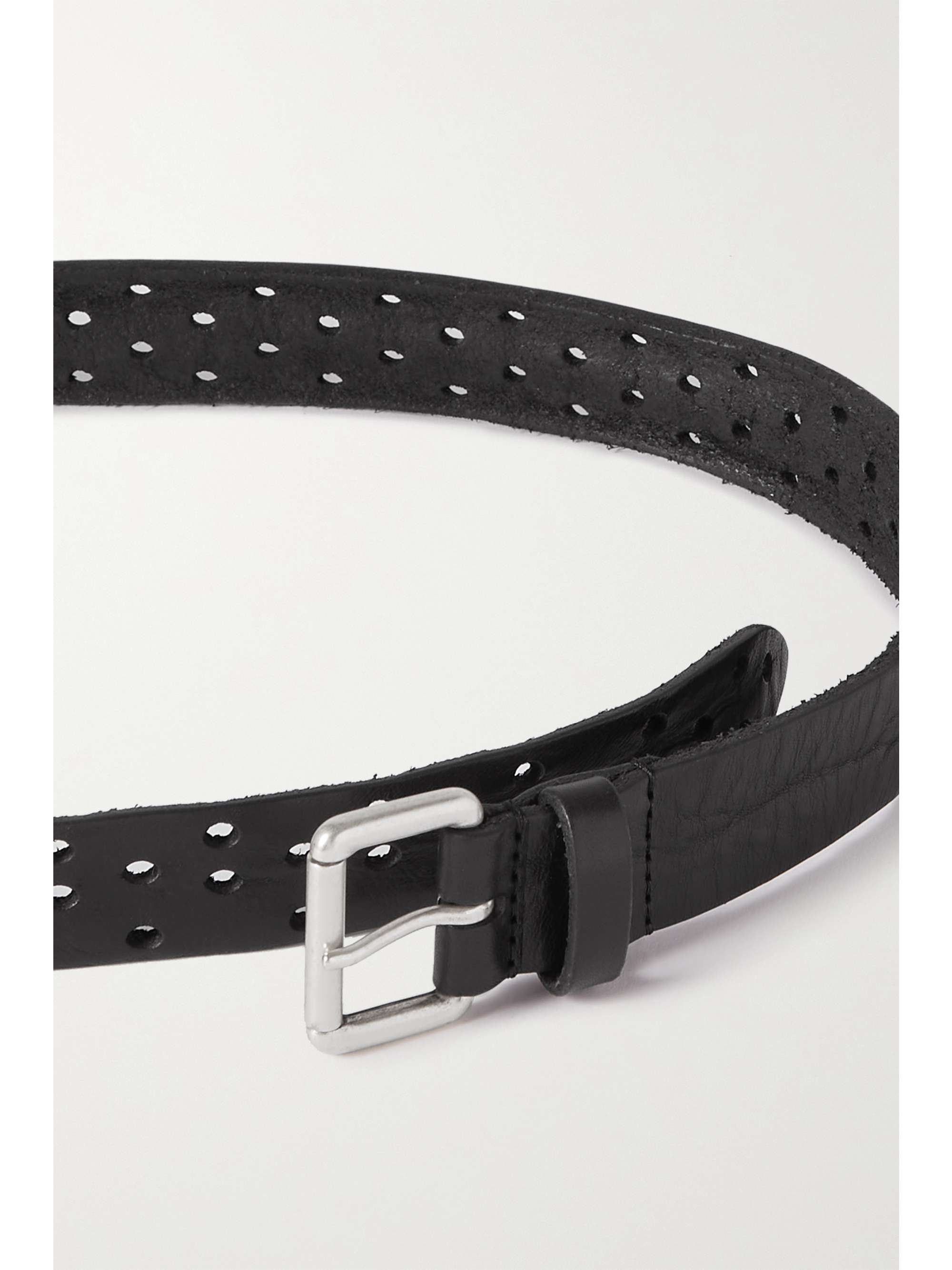 ISABEL MARANT Klaude perforated leather belt