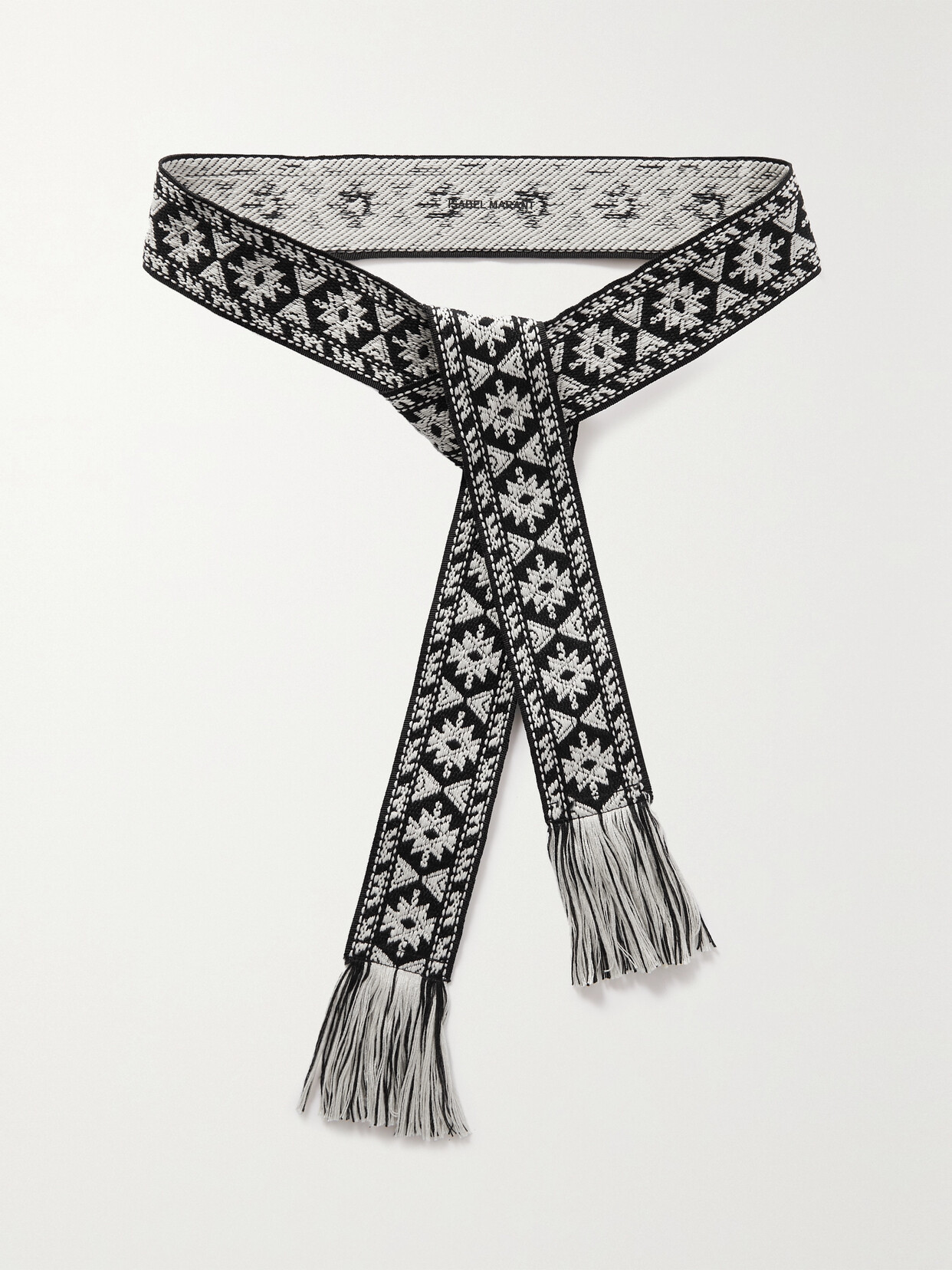 Isabel Marant - Etka Fringed Woven Belt - Black