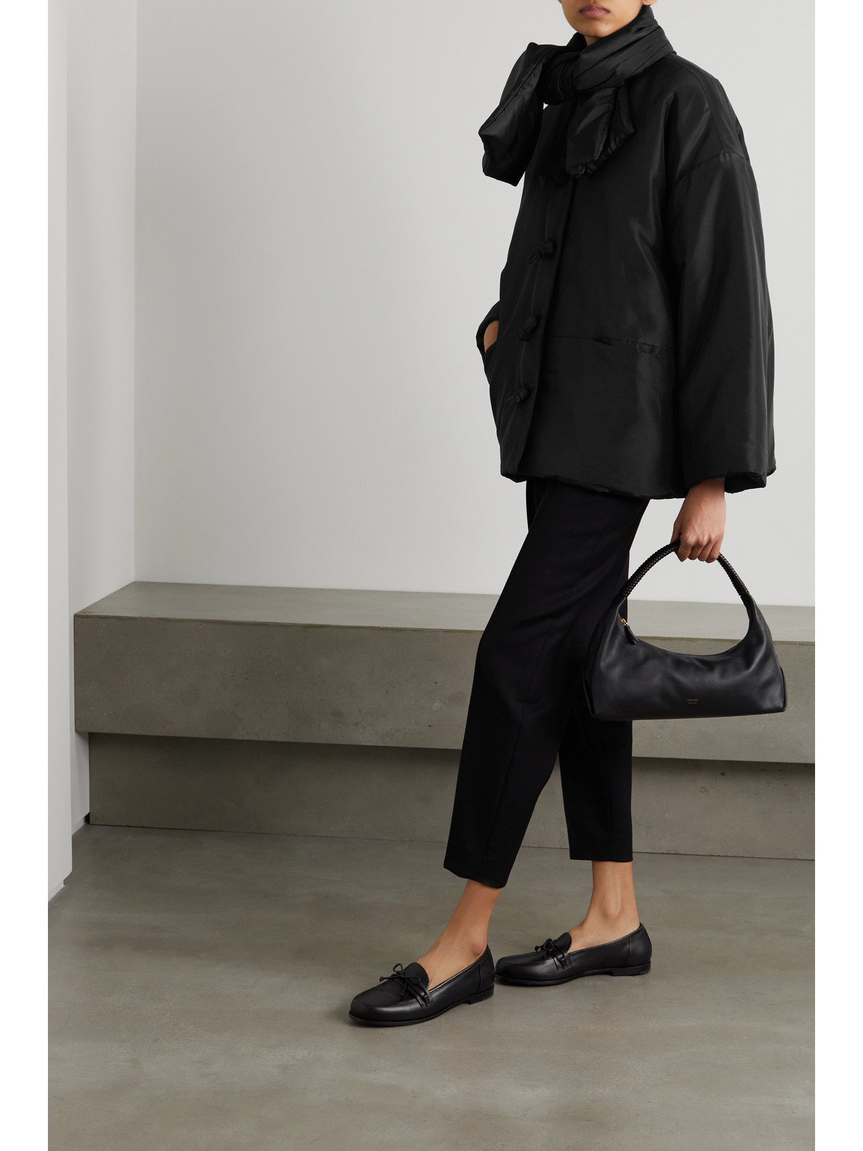 Toteme padded scarf jacket black Clearance