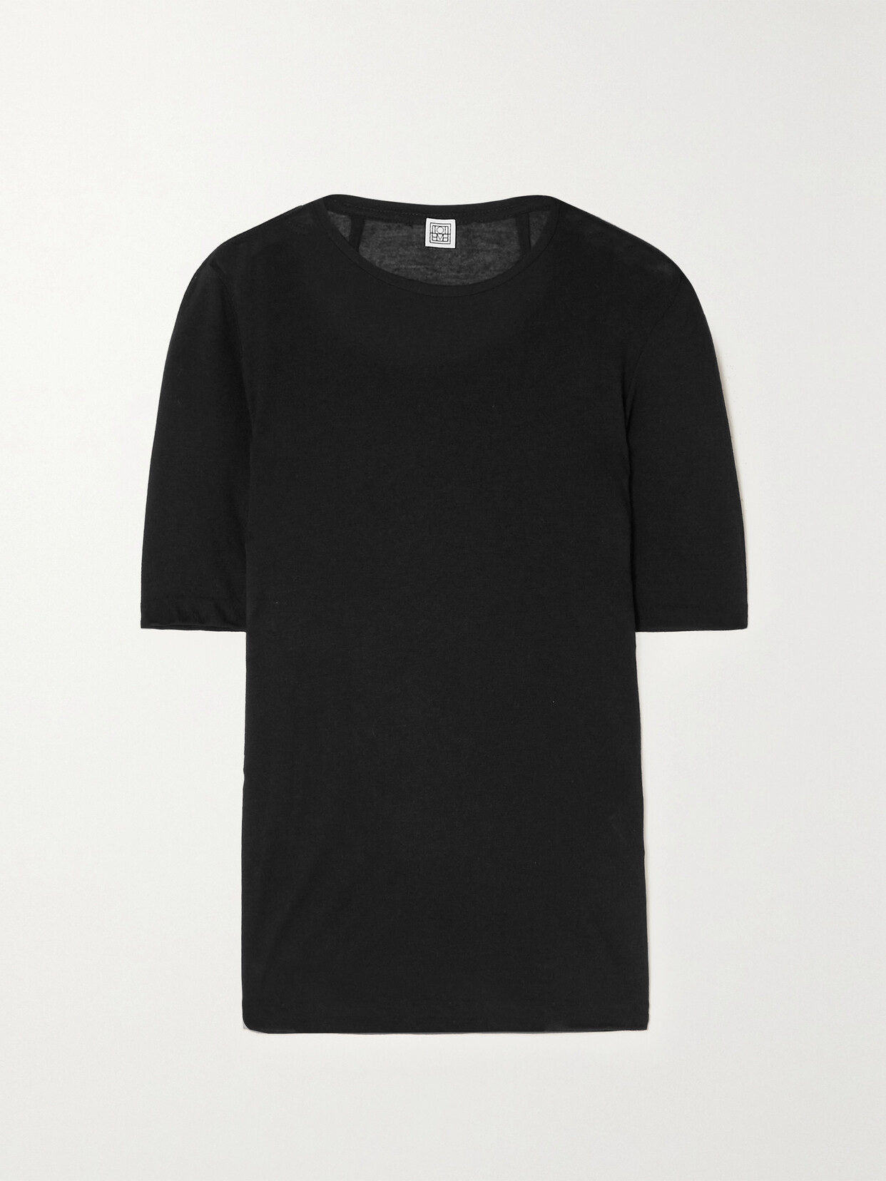 TOTEME Modal And Cashmere-blend T-shirt - Black