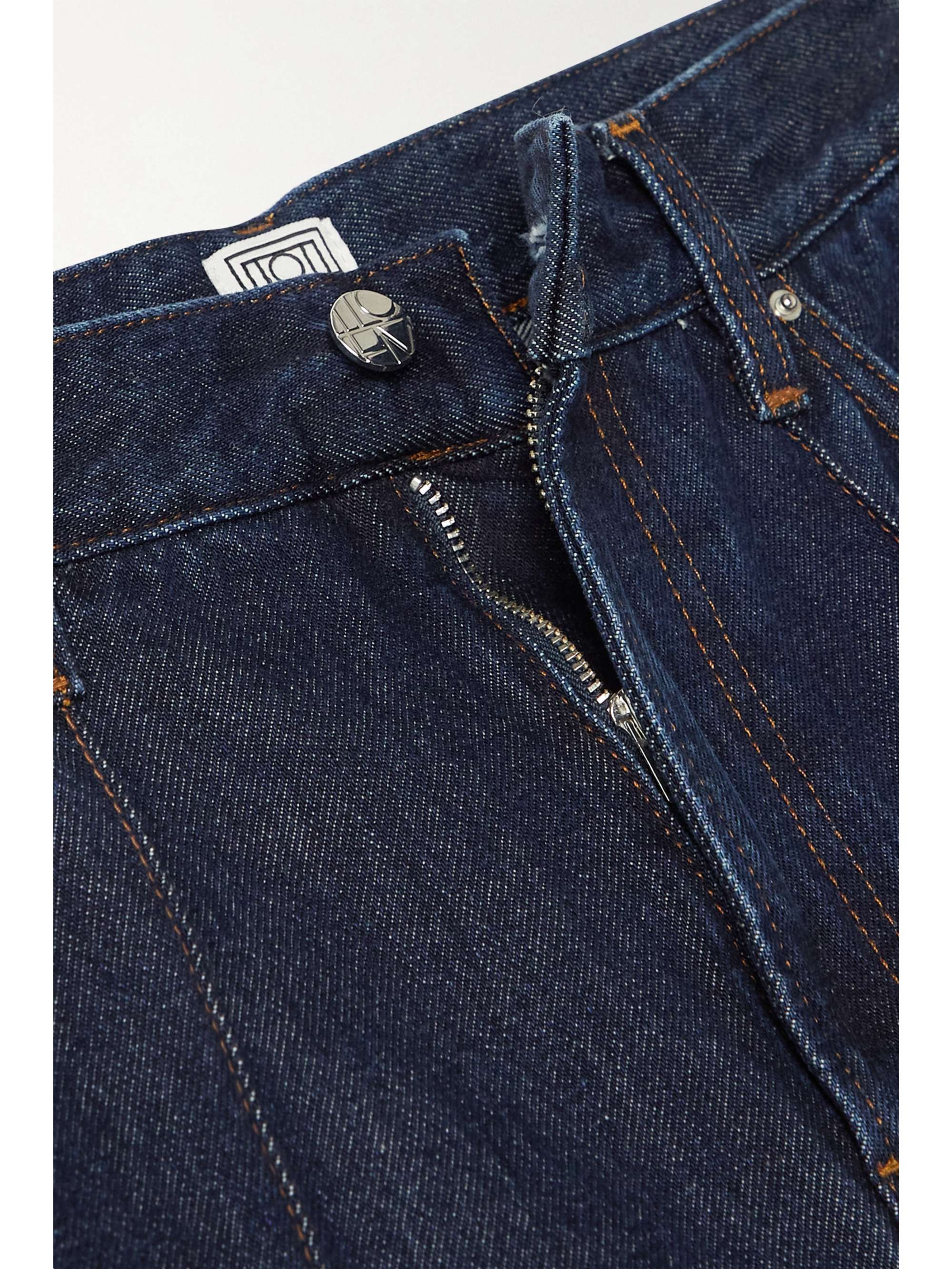 TOTEME High-rise tapered organic jeans