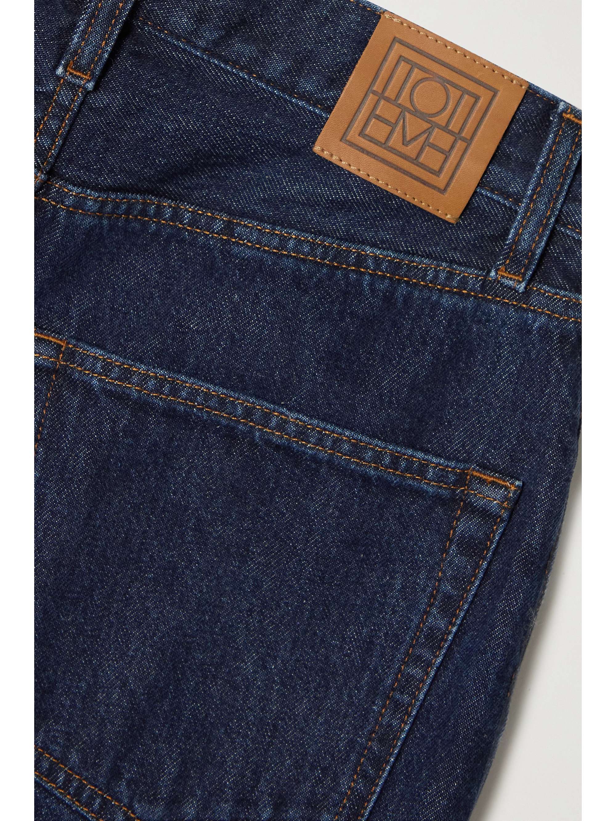 TOTEME High-rise tapered organic jeans