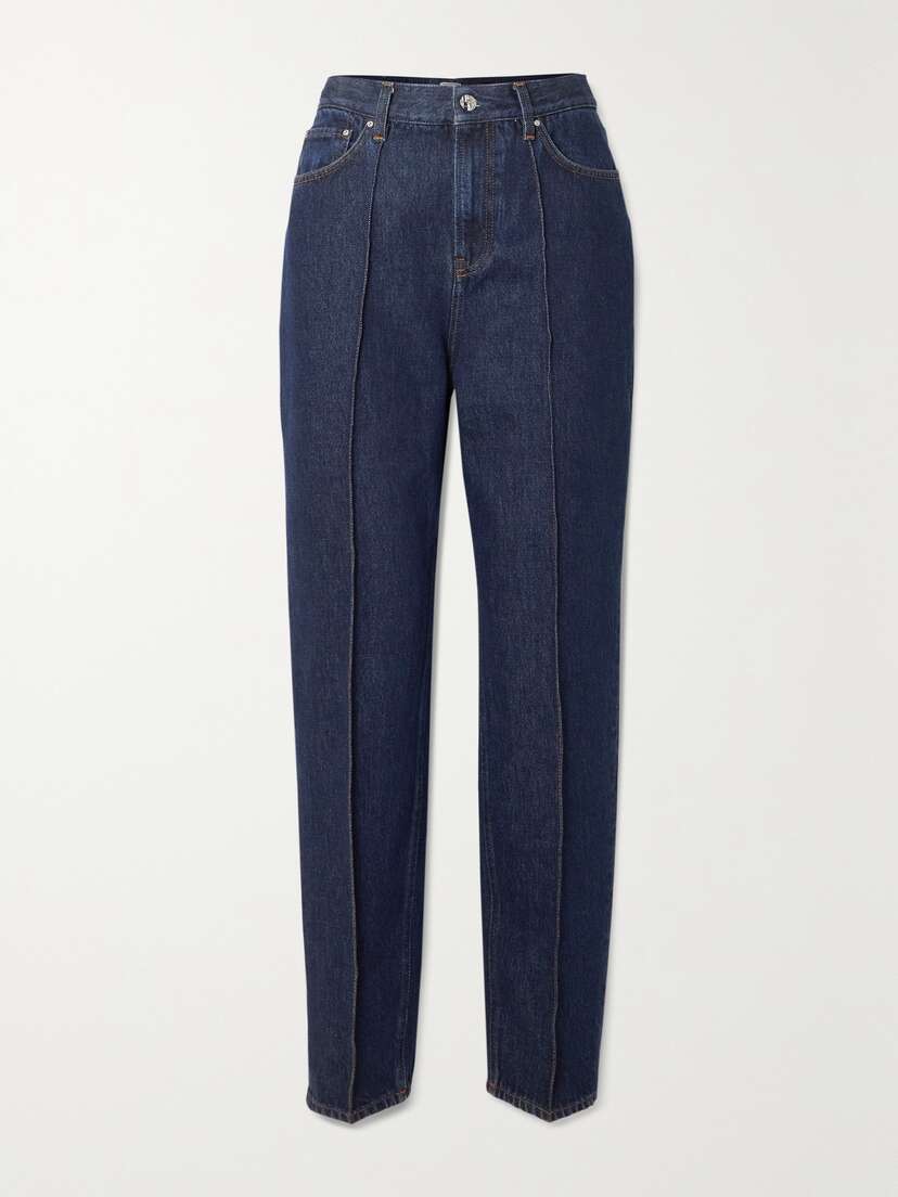 TOTEME + Net Sustain High-rise Tapered Organic Jeans