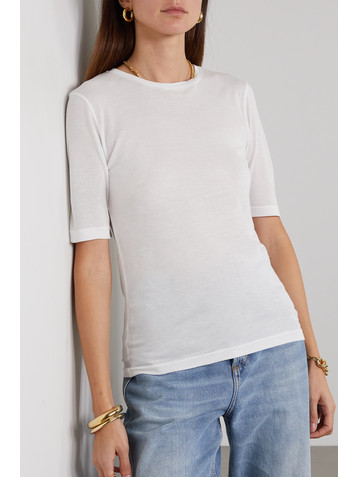 TOTEME Modal and cashmere-blend T-shirt