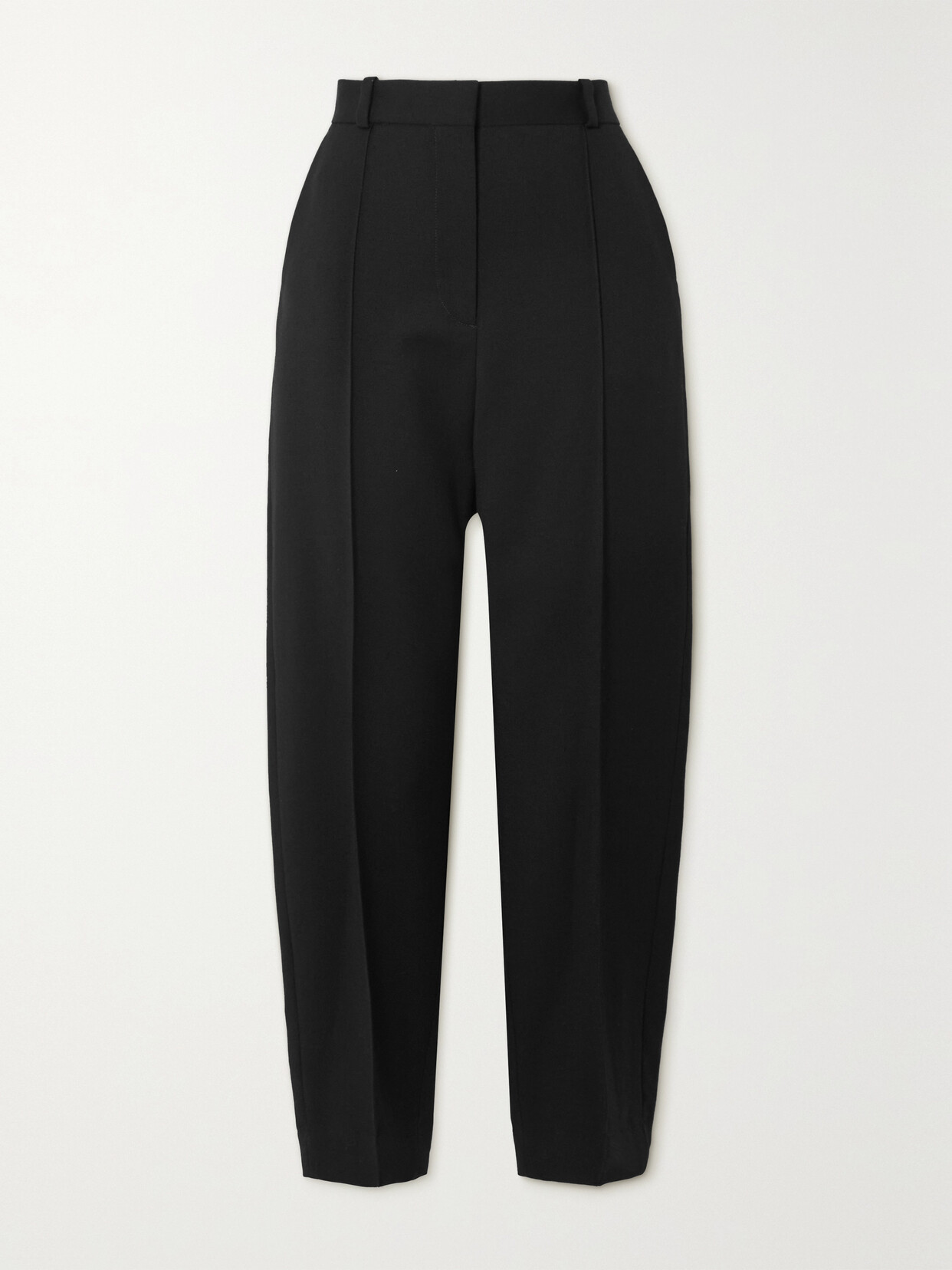 TOTÊME CROPPED WOOL STRAIGHT-LEG PANTS