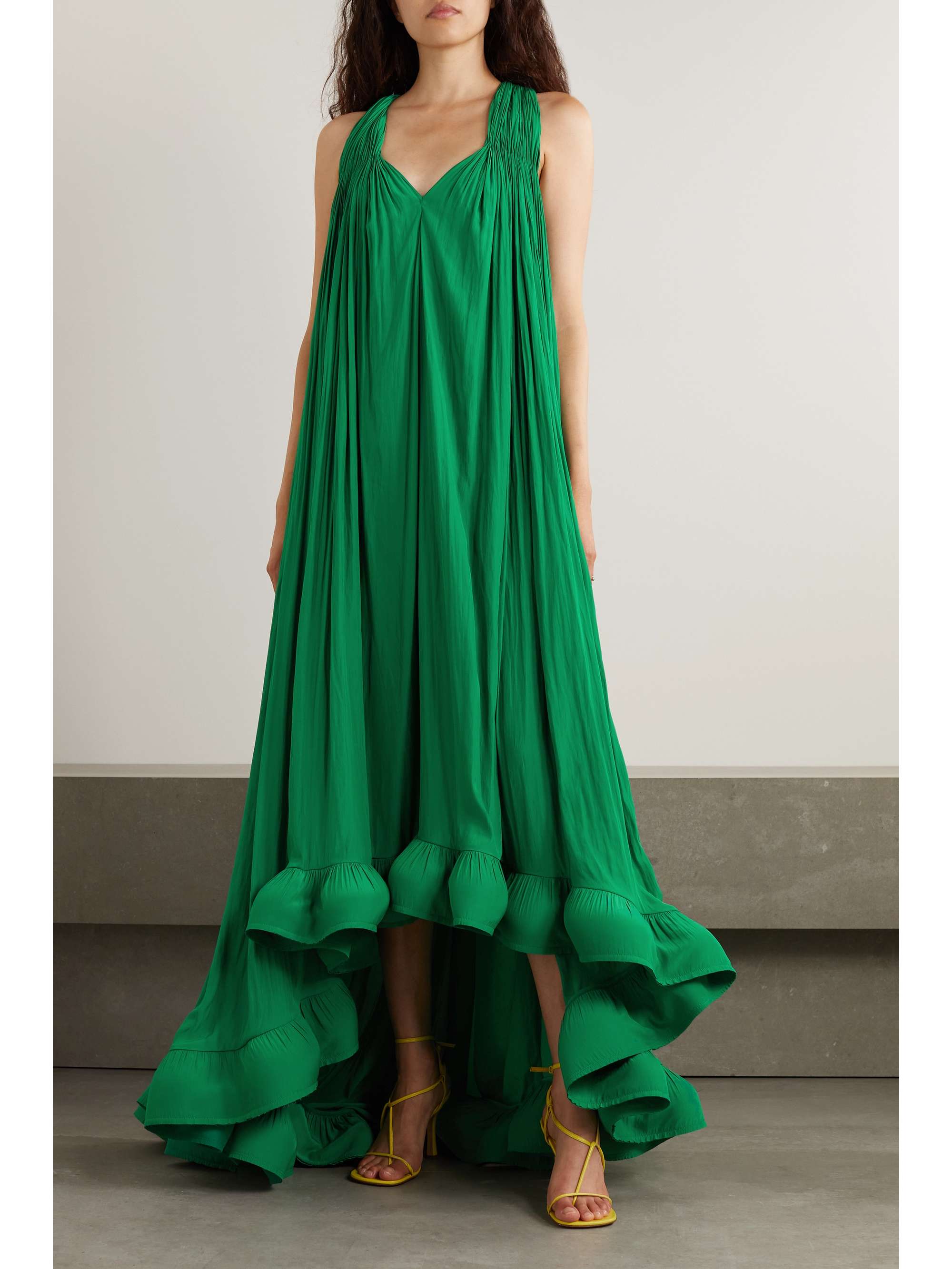 LANVIN Ruffled chiffon gown