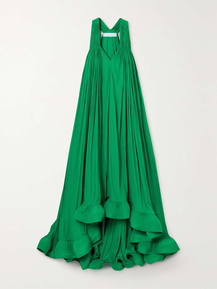Lanvin Ruffled Chiffon Gown