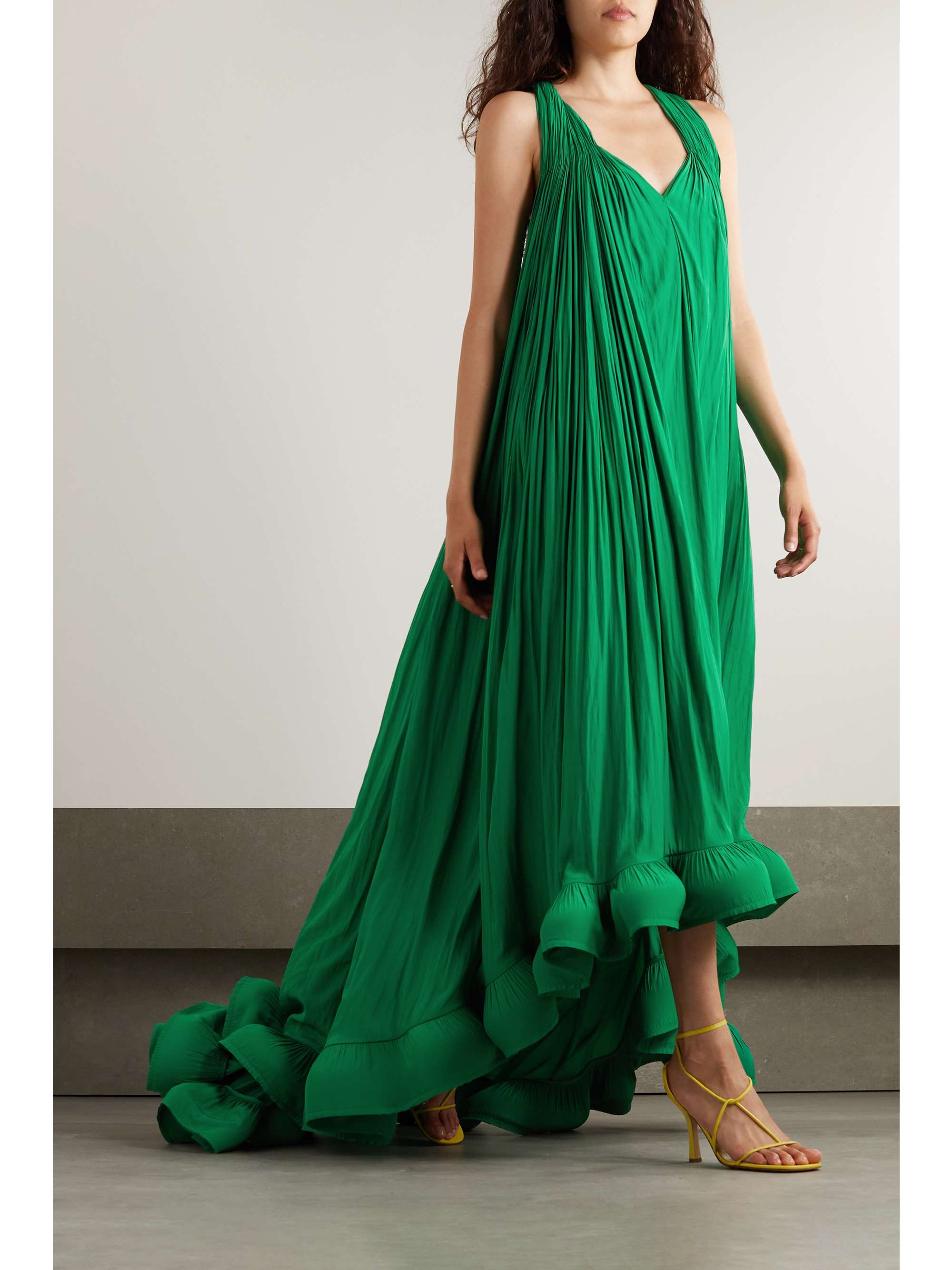 LANVIN Ruffled chiffon gown