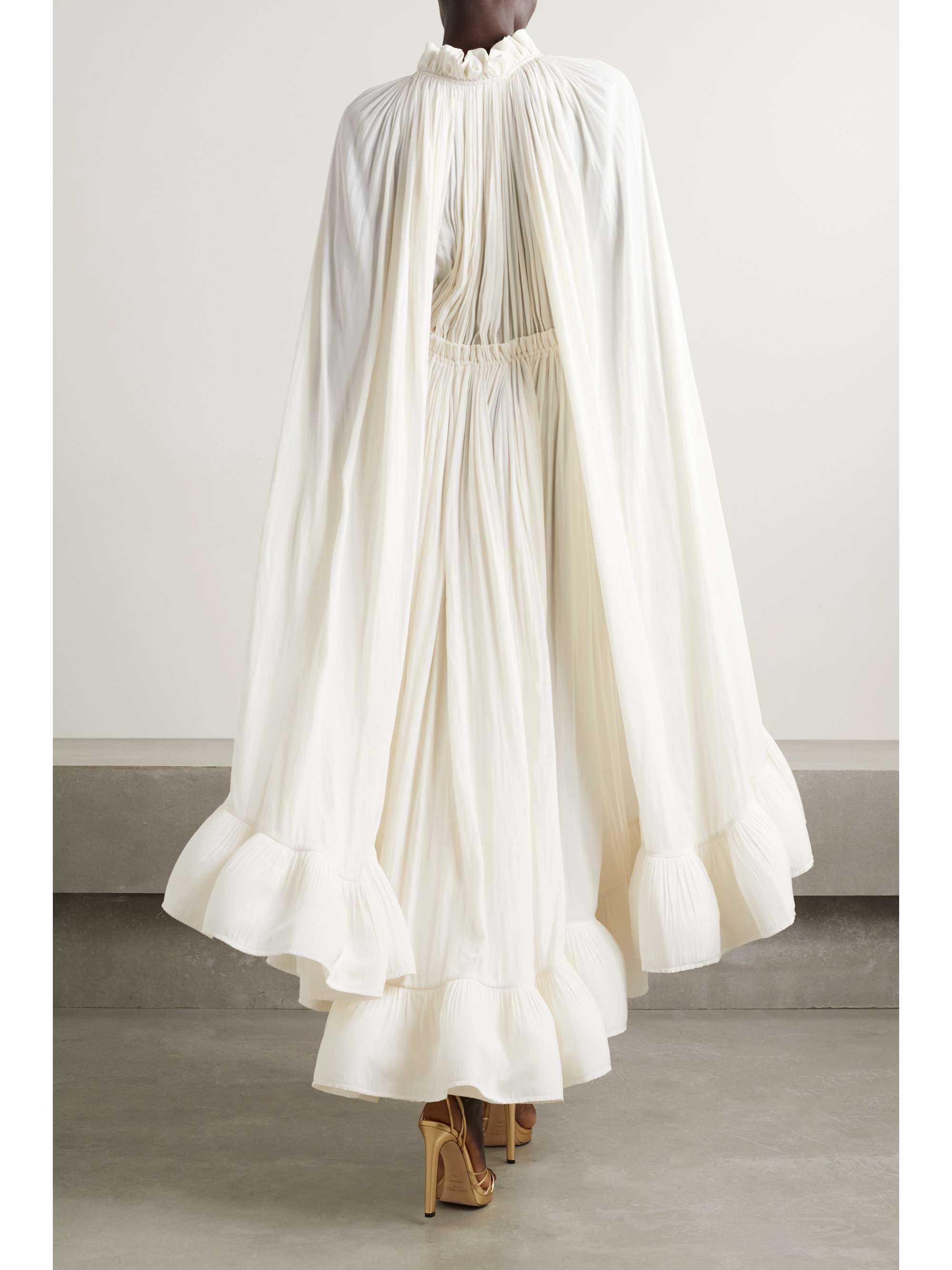 ruffled crepe dress | LANVIN 