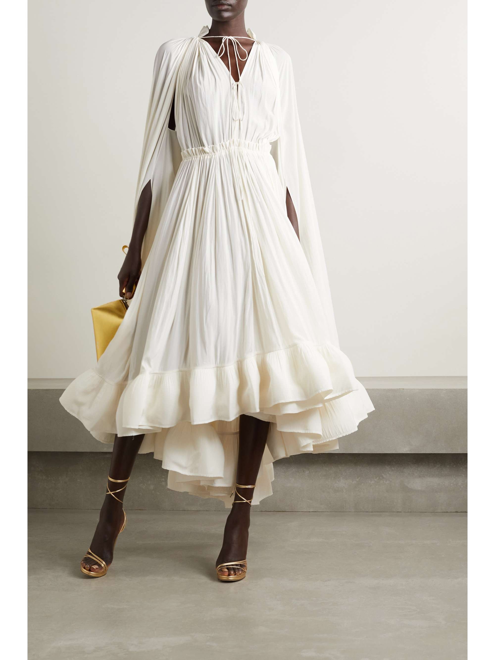 ruffled crepe dress | LANVIN 