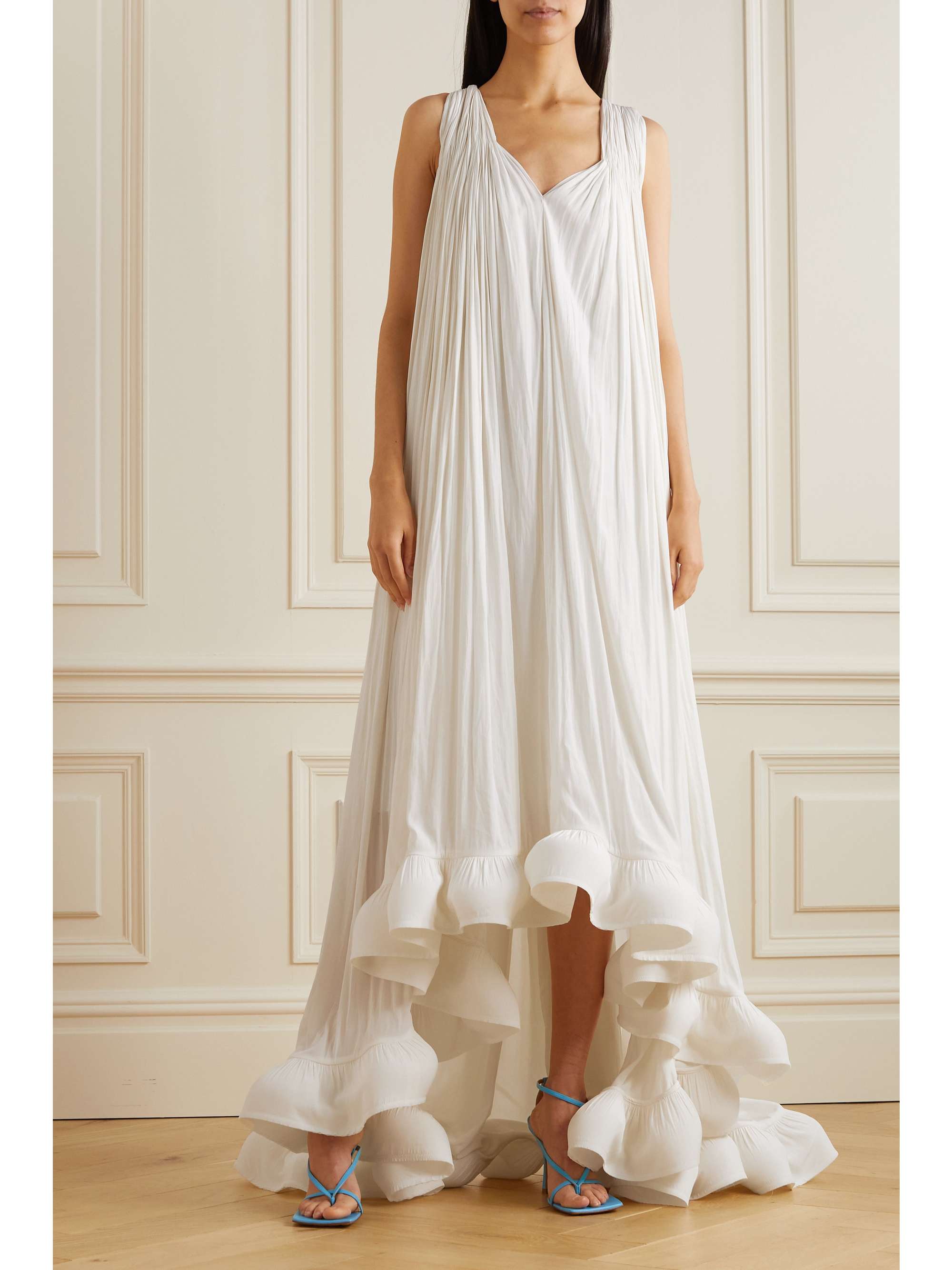 LANVIN Ruffled chiffon gown