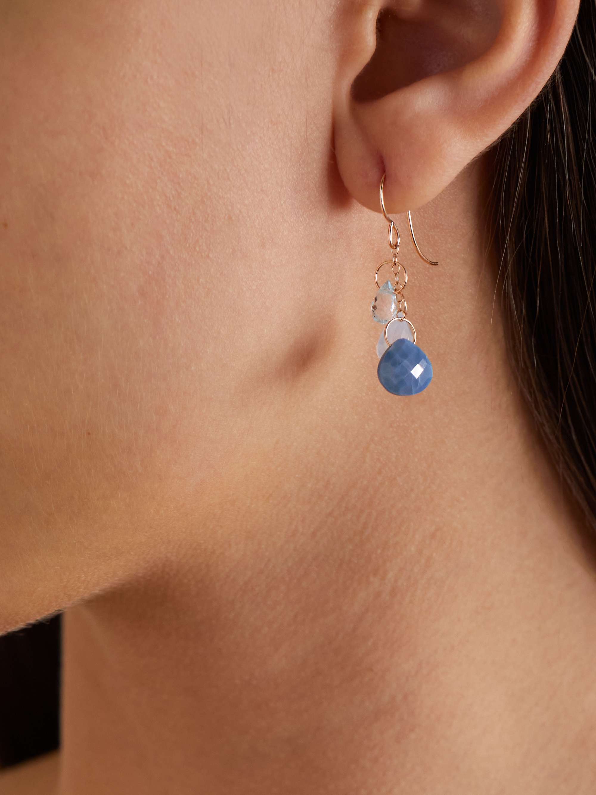 MELISSA JOY MANNING 14-karat recycled gold multi-stone earrings