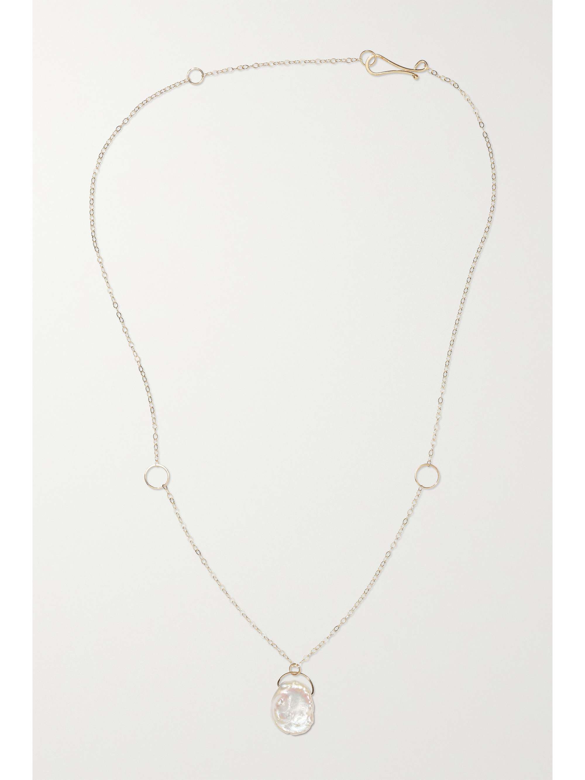 MELISSA JOY MANNING 14-karat recycled gold pearl necklace