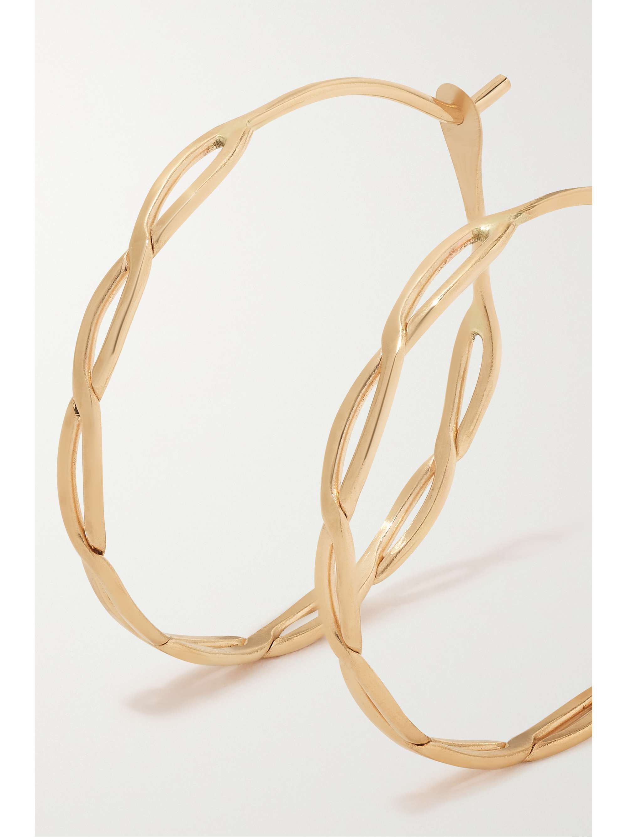MELISSA JOY MANNING 14-karat recycled gold hoop earrings