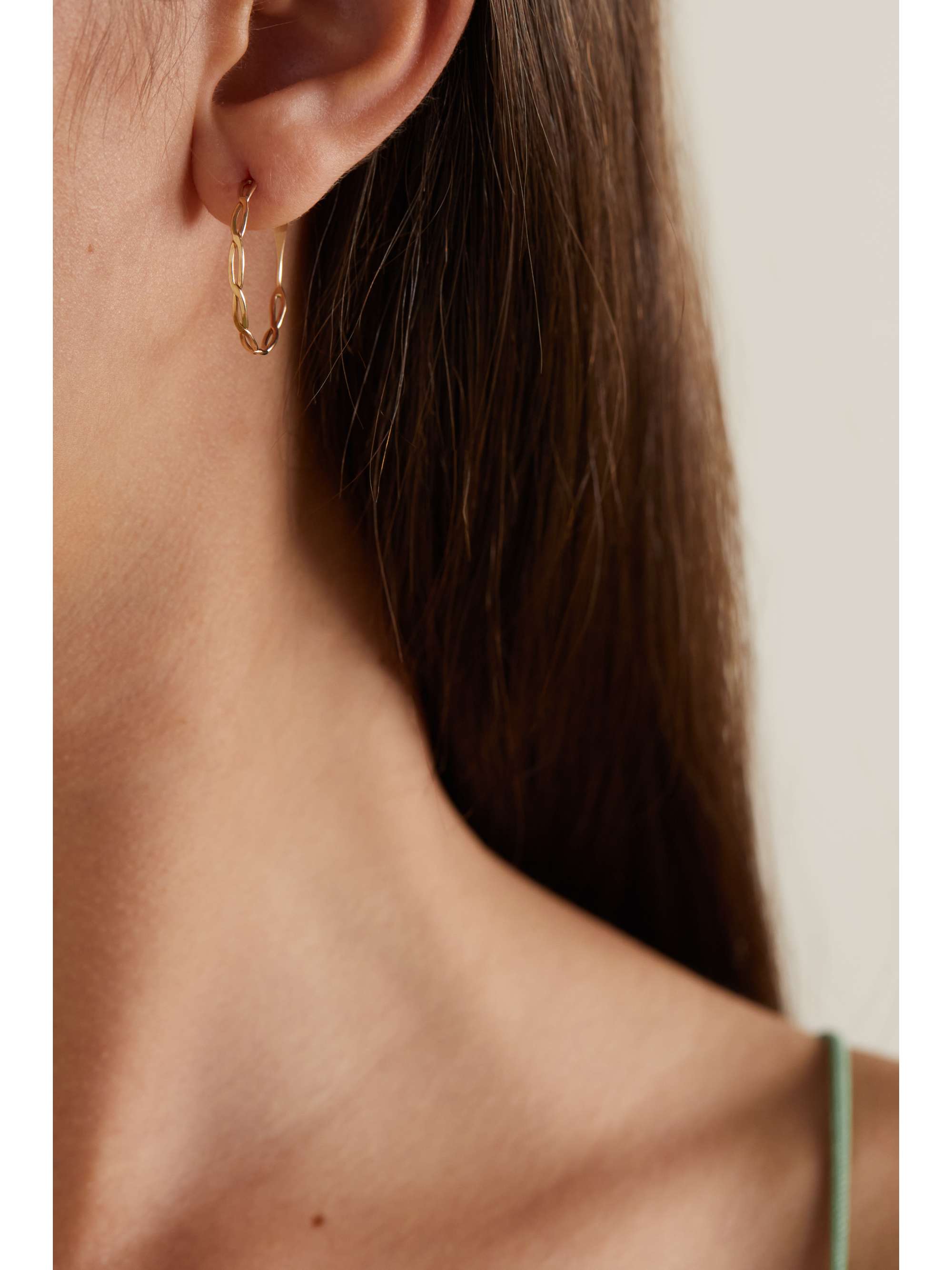 MELISSA JOY MANNING 14-karat recycled gold hoop earrings