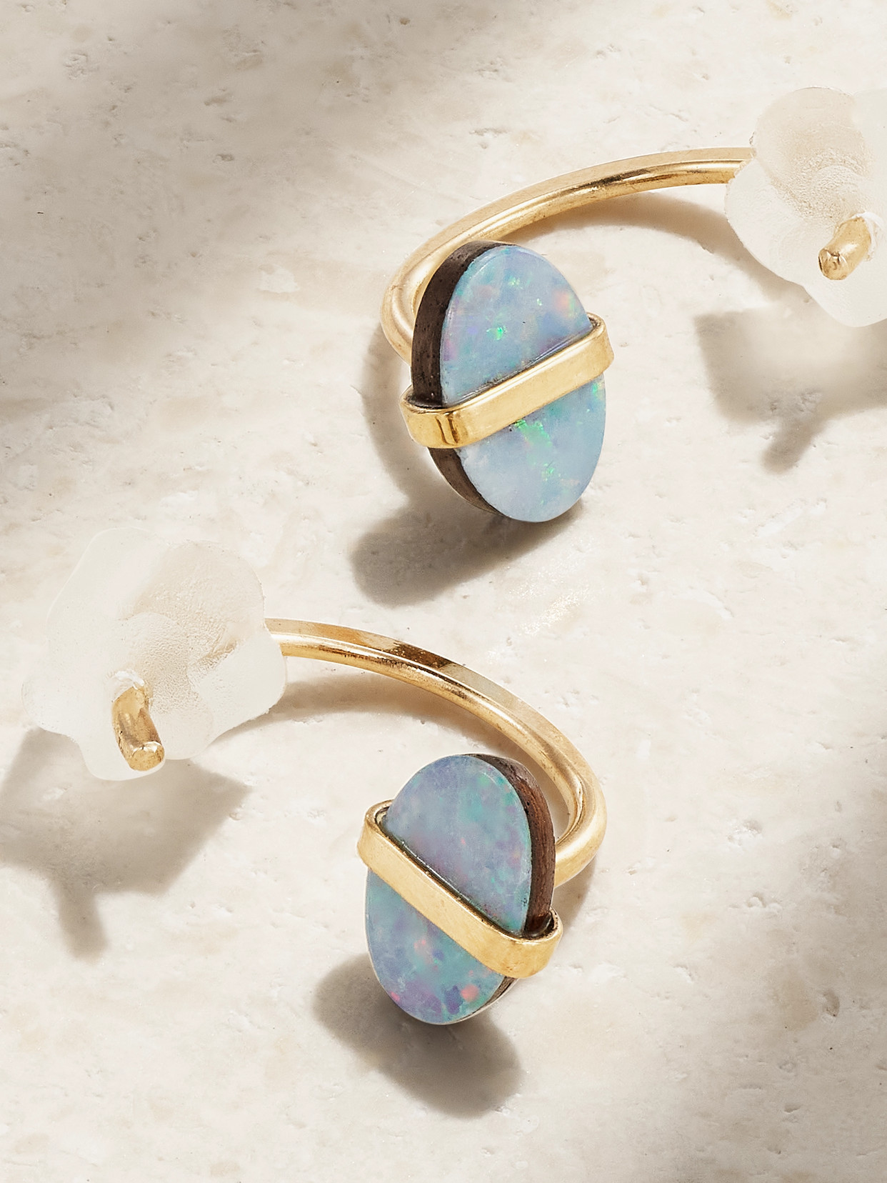 Shop Melissa Joy Manning 14-karat Recycled Gold Opal Earrings